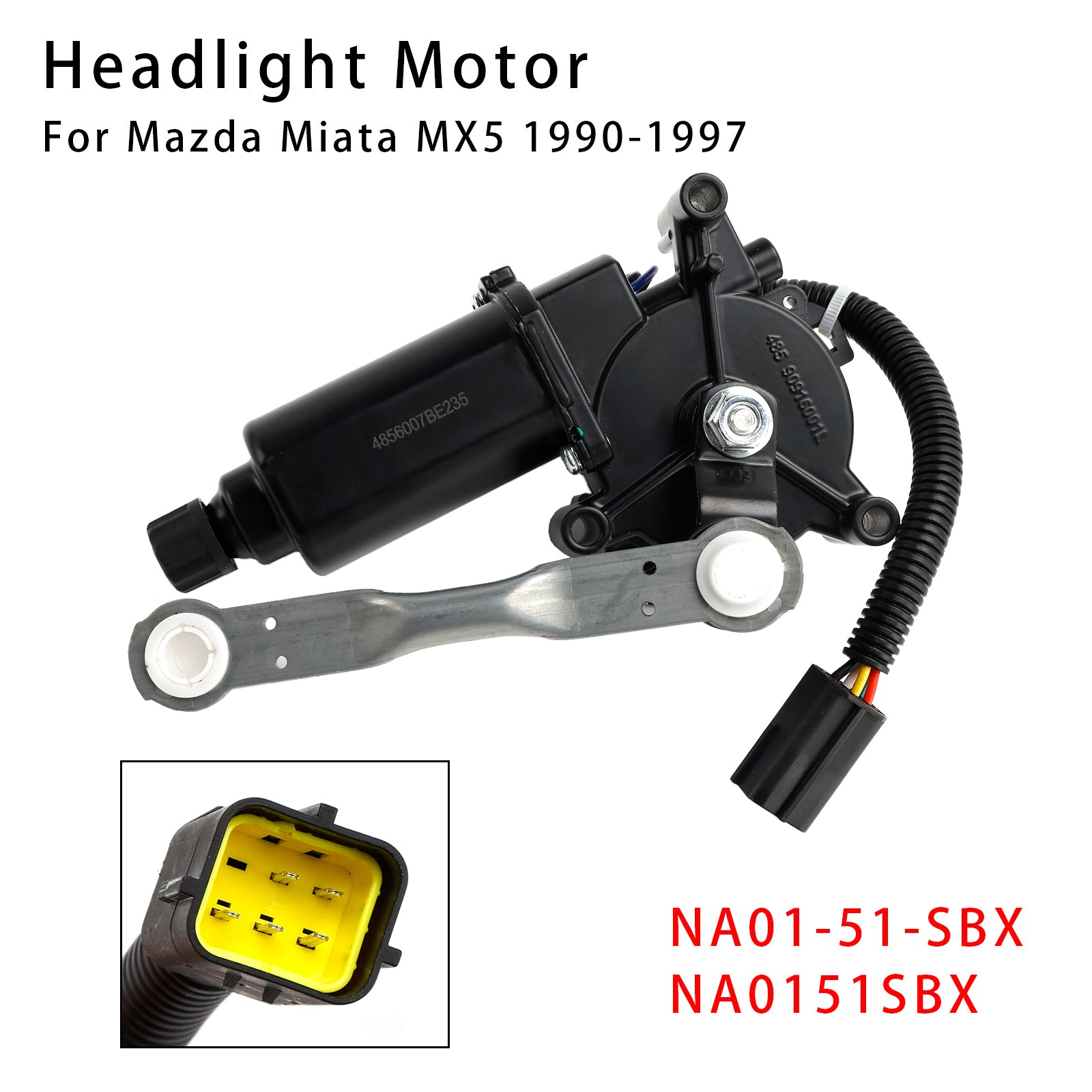 1990-1997 Mazda Miata MX5 Left Side Headlight Motor NA01-51-SBX NA0151SBX