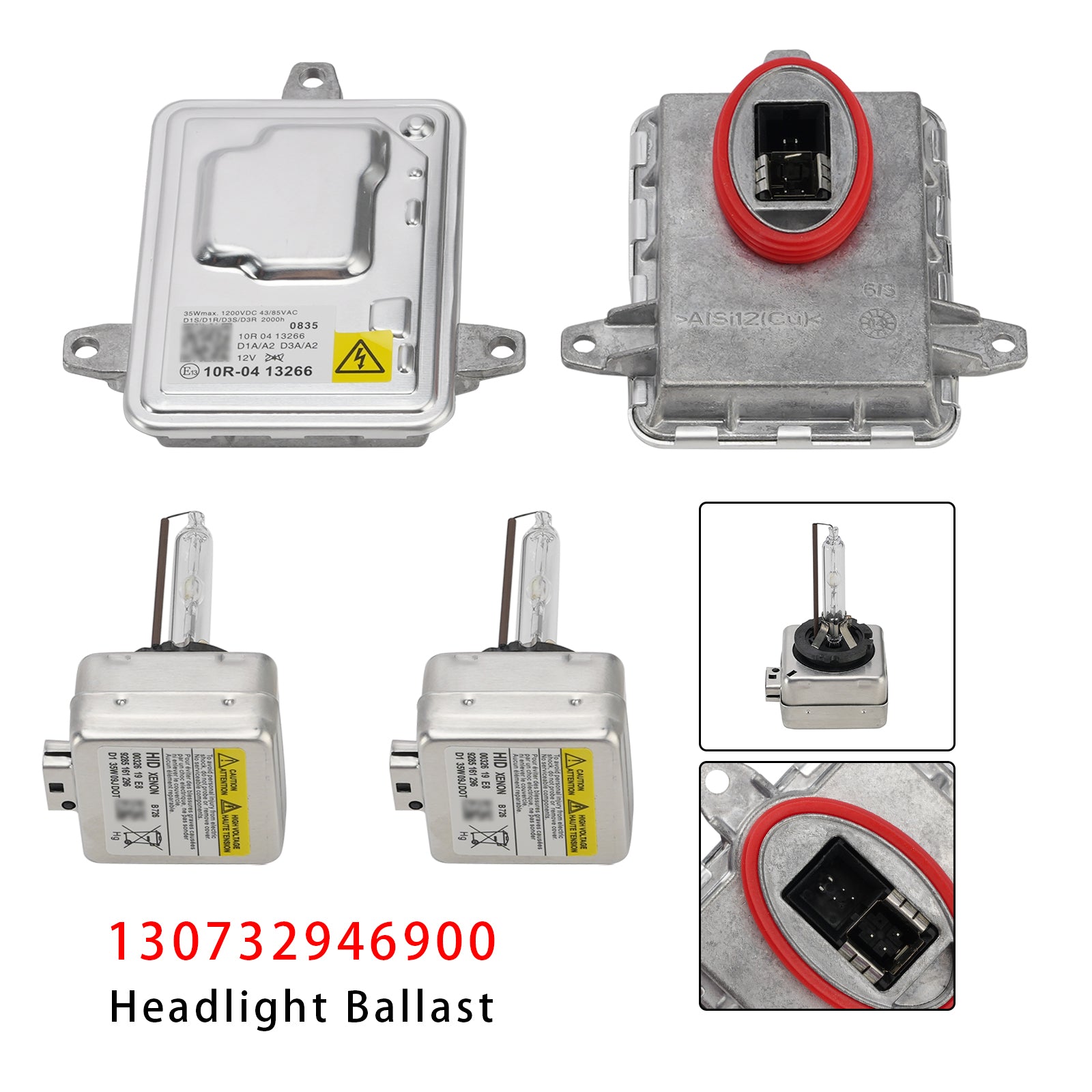 Xenon Ballast HID Control Unit+ D3S Bulbs Kit For 2017-2019 Jeep Compass