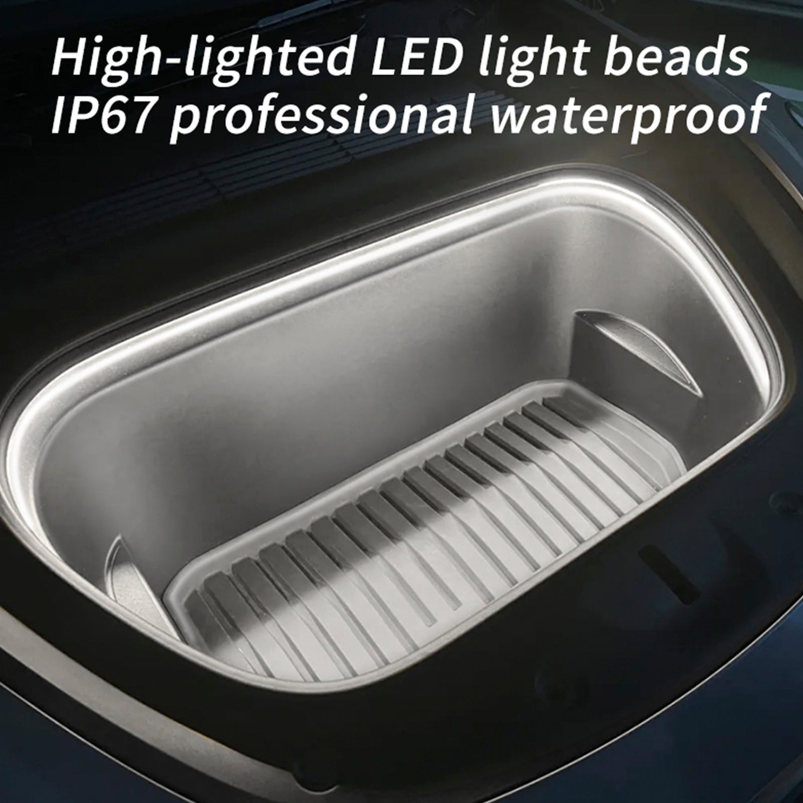Front Trunk Ambient Atmosphere LED Light Strip White For Tesla Model 3/Y