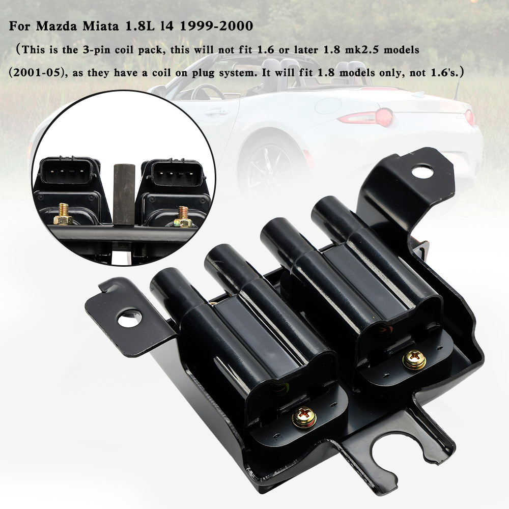 Mazda MX-5 1.8 MK2 MX5 1998-2000 Ignition Coil Pack 3-Pin BP4W1810XB