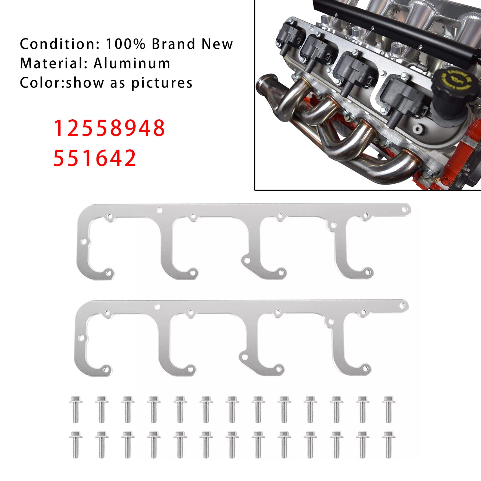 D581 Square Coil Bracket For 1999-2014 Chevrolet 6.0L / 364 V8