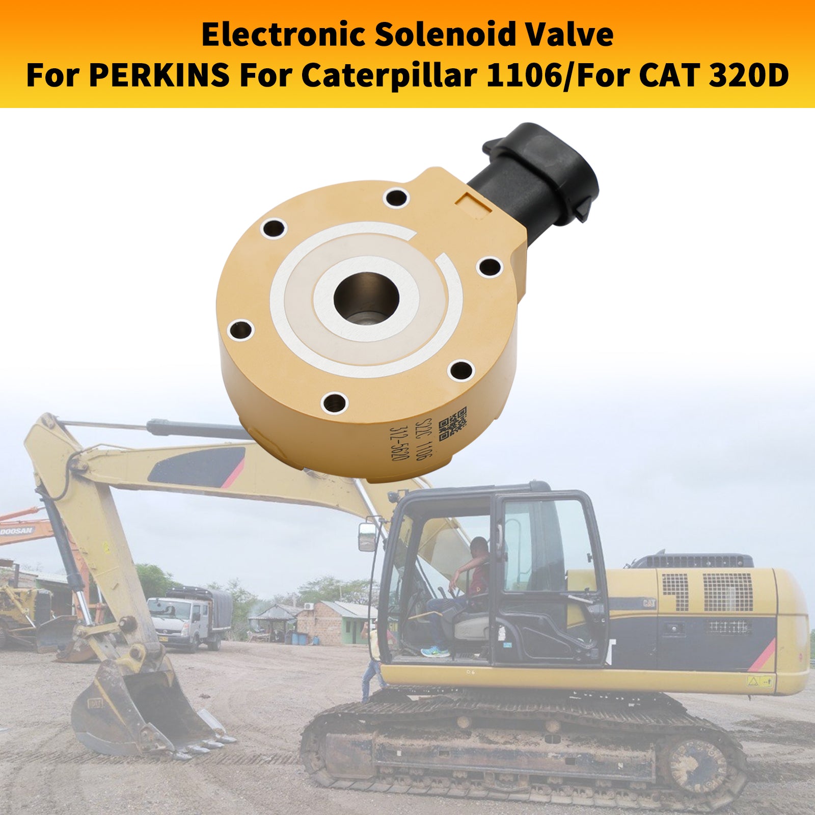 صمام الملف اللولبي الإلكتروني لمضخة الوقود 312-5620 Fit CAT 320D C6.6 C6 326-4635