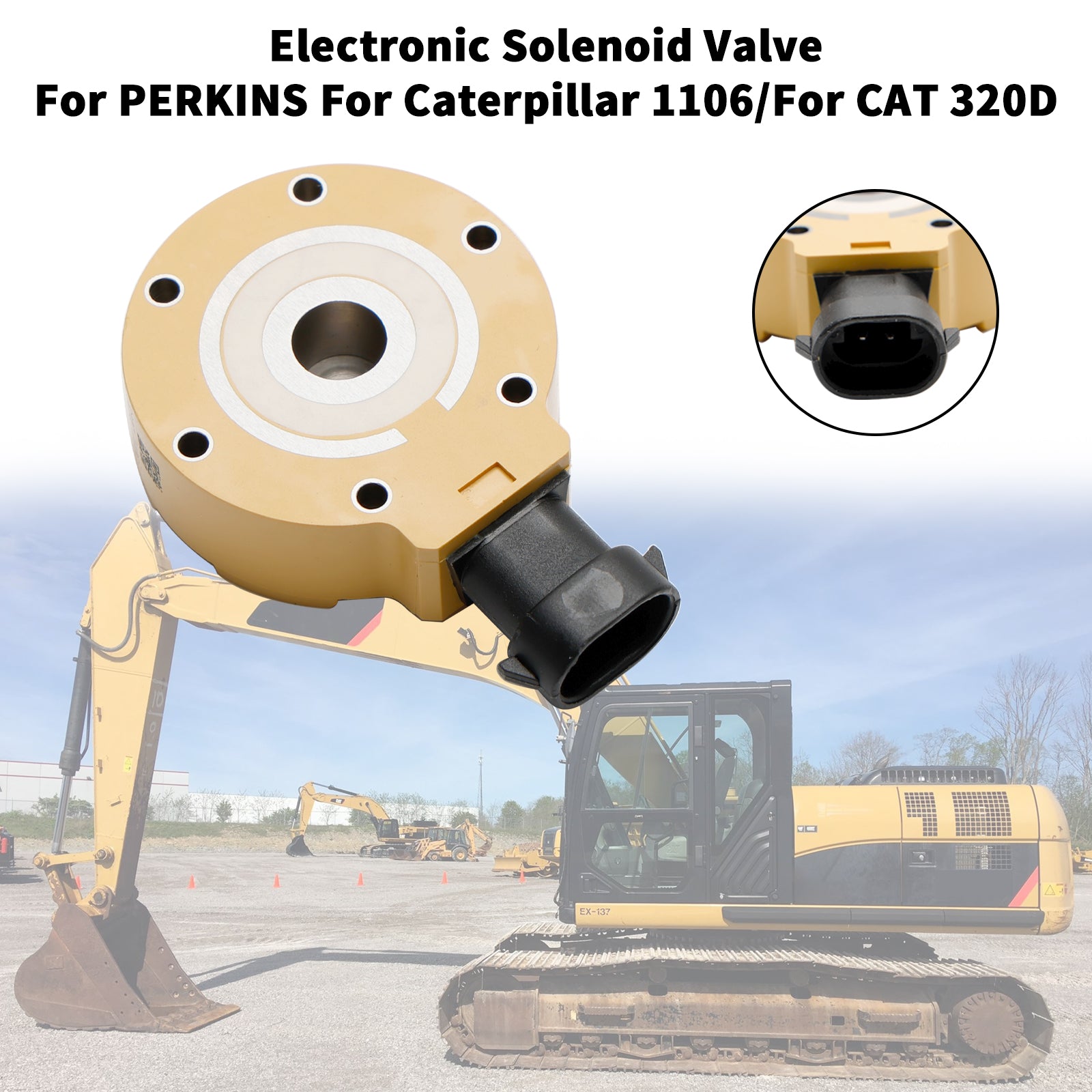 صمام الملف اللولبي الإلكتروني لمضخة الوقود 312-5620 Fit CAT 320D C6.6 C6 326-4635