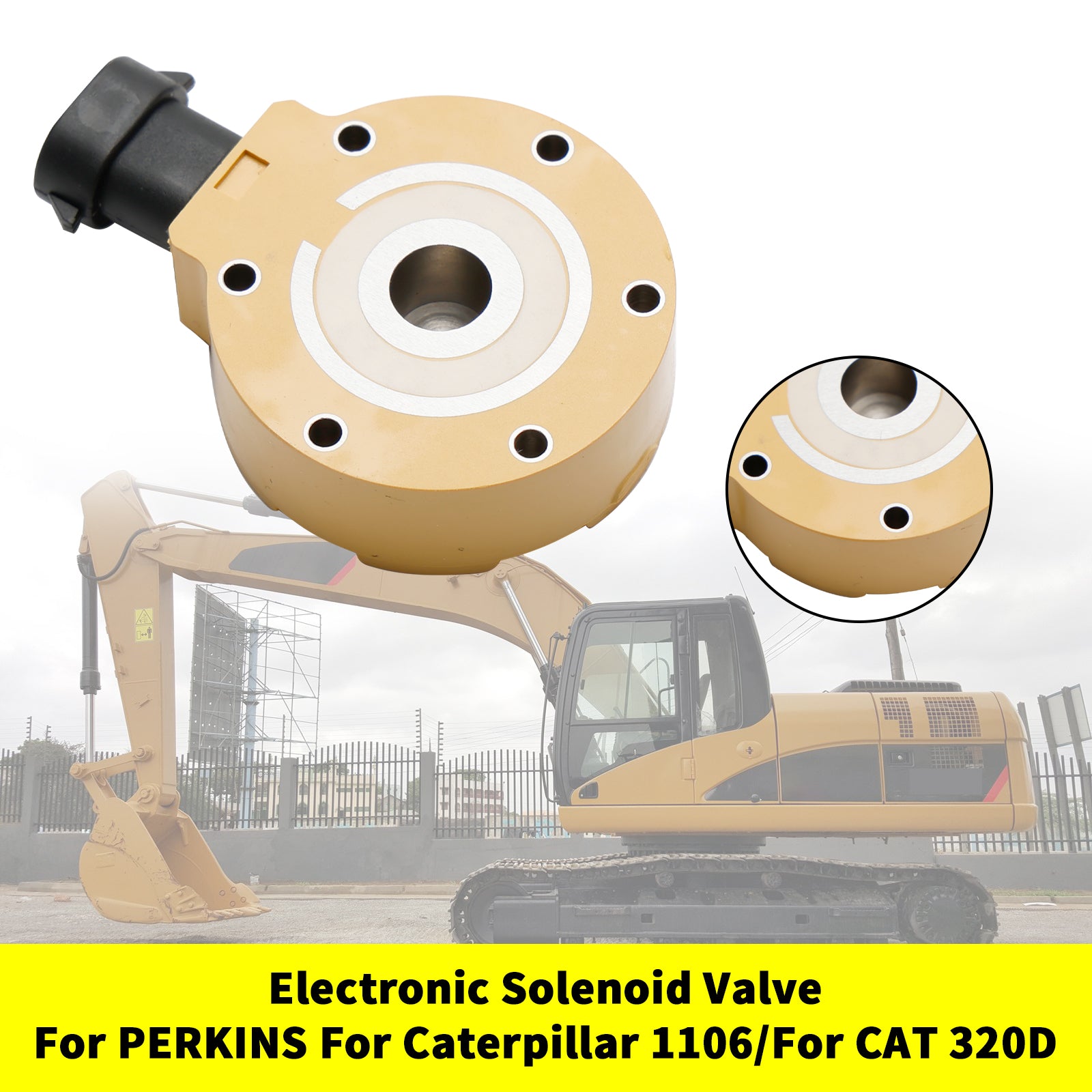 صمام الملف اللولبي الإلكتروني لمضخة الوقود 312-5620 Fit CAT 320D C6.6 C6 326-4635