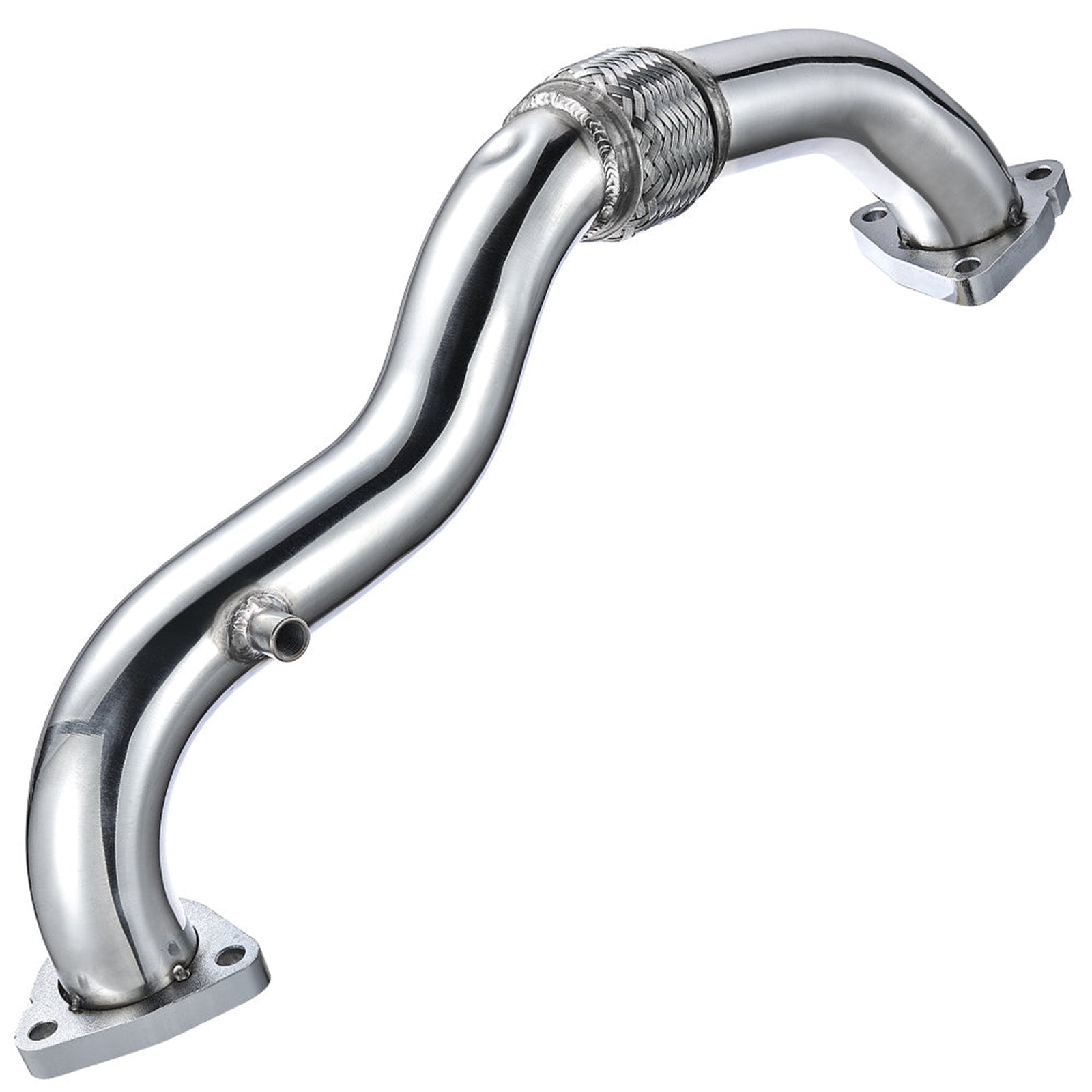 Exhaust Up-Pipe for Ford 2008-2010 6.4L Powerstroke Diesel Heavy Duty Polished NO EGR