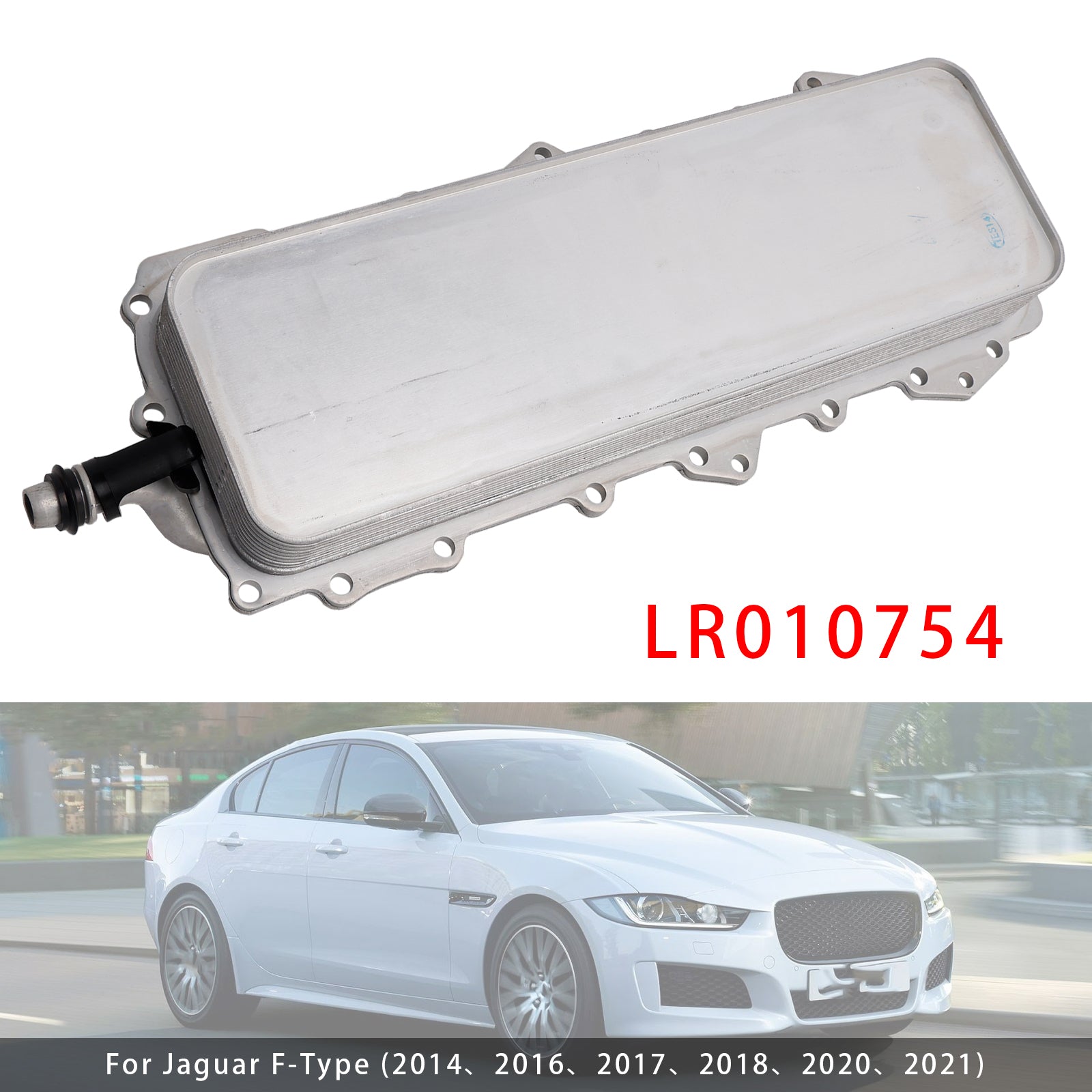 Engine Oil Cooler LR010754 For Land Rover LR4 Jaguar F-Pace XE XK XJ