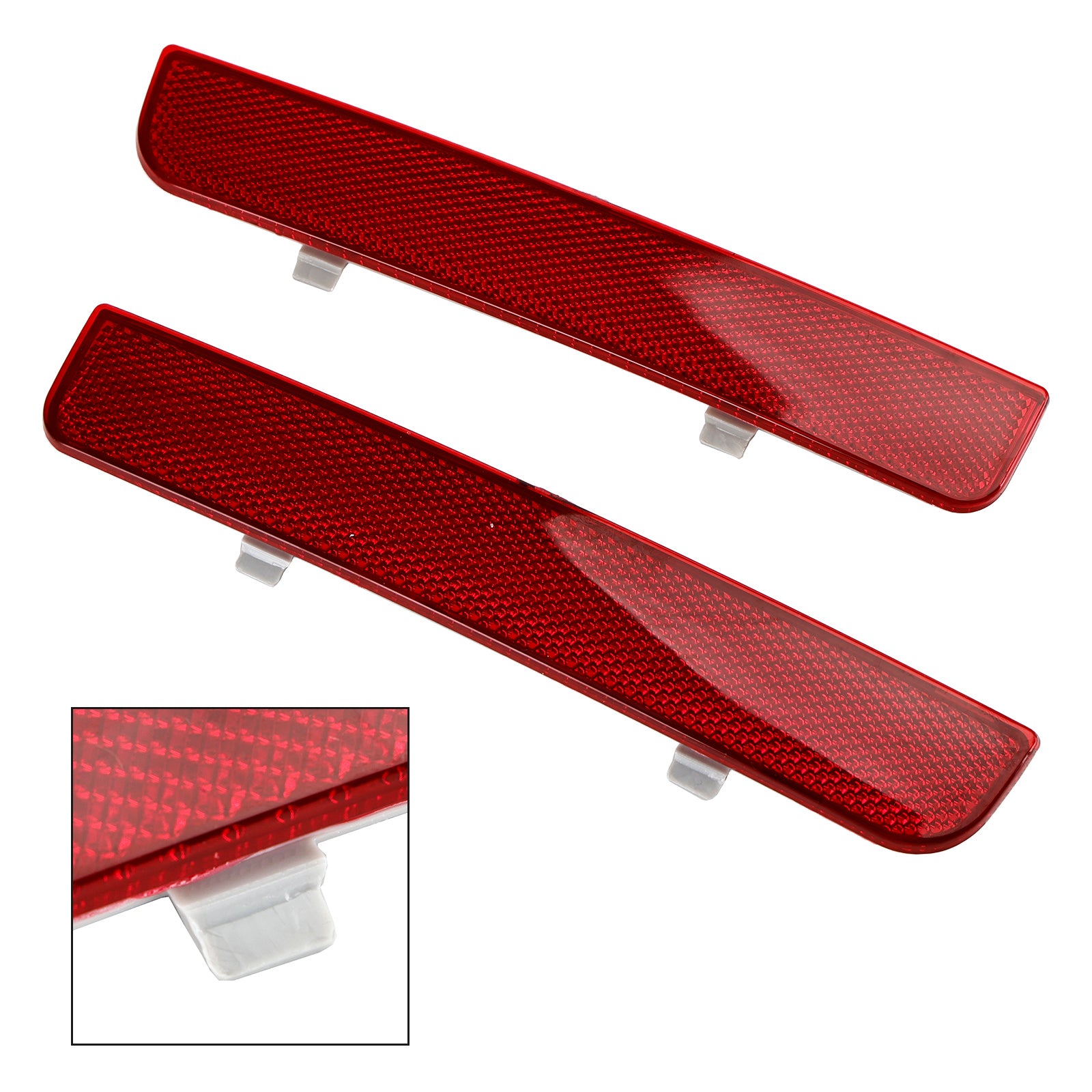 2x Red Rear Bumper Reflector Stop Brake Light For Range Rover L322 Freelander 2