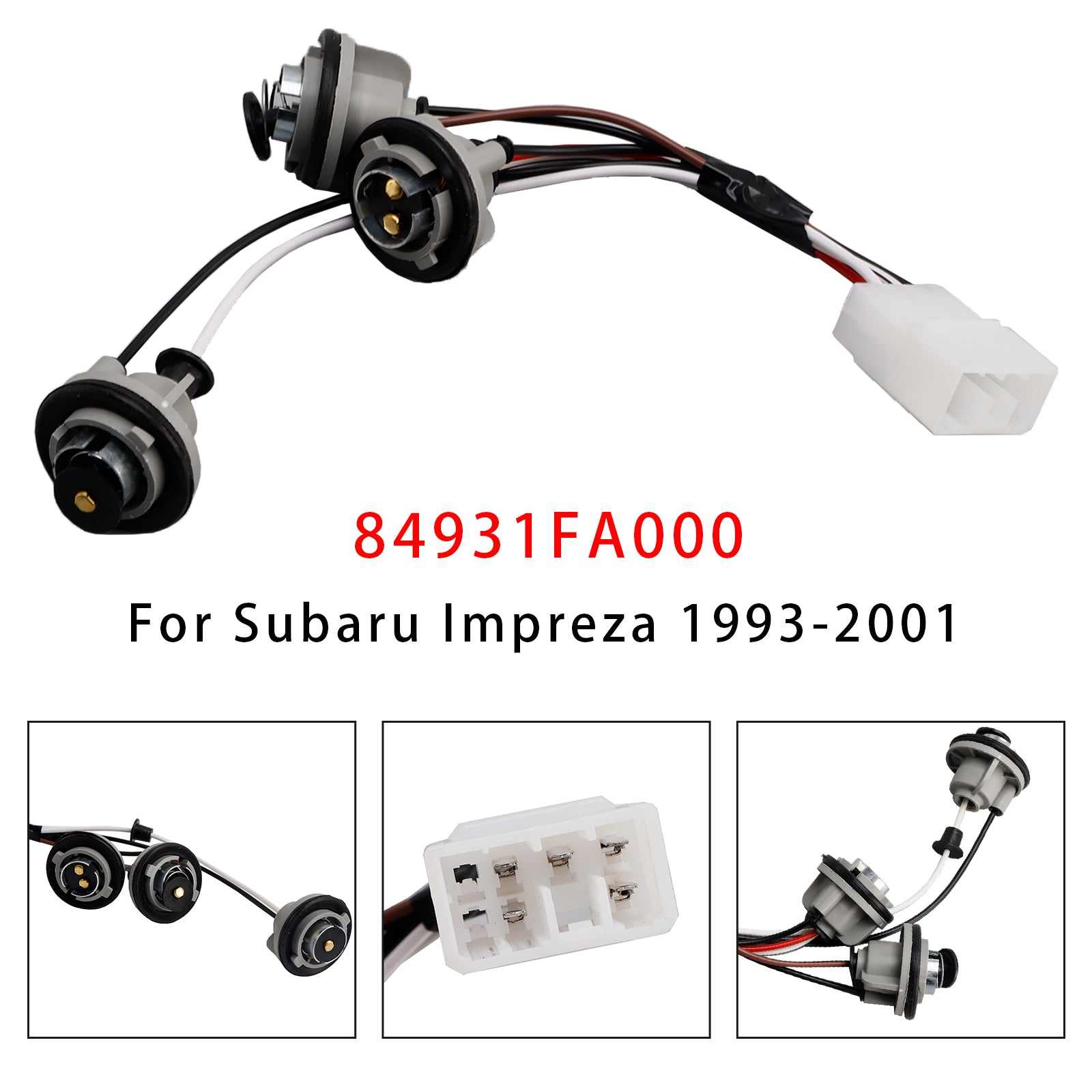 1993-2001 Subaru Impreza Rear Tail Light Lamp Bulb Harness Socket 84931FA000