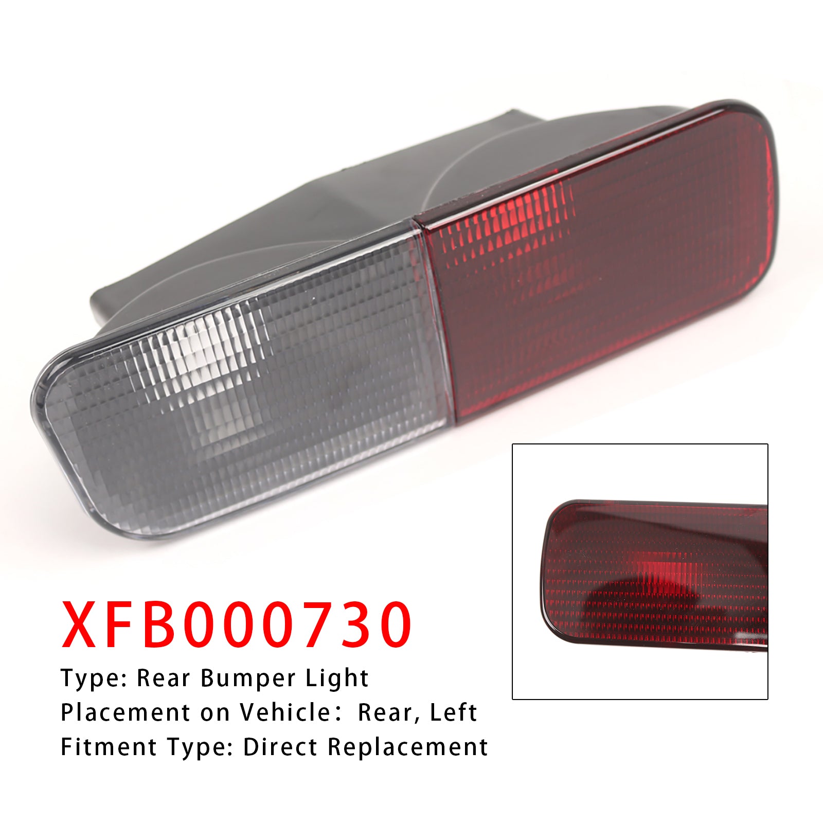 2003-2004 Land Rover Discovery 2 Left Rear Bumper Light Reverse Fog Lamp