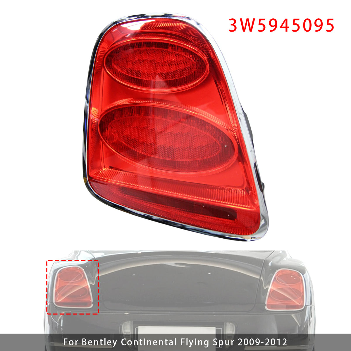 Left Tail Light For Bentley Continental Flying Spur 2009-2012