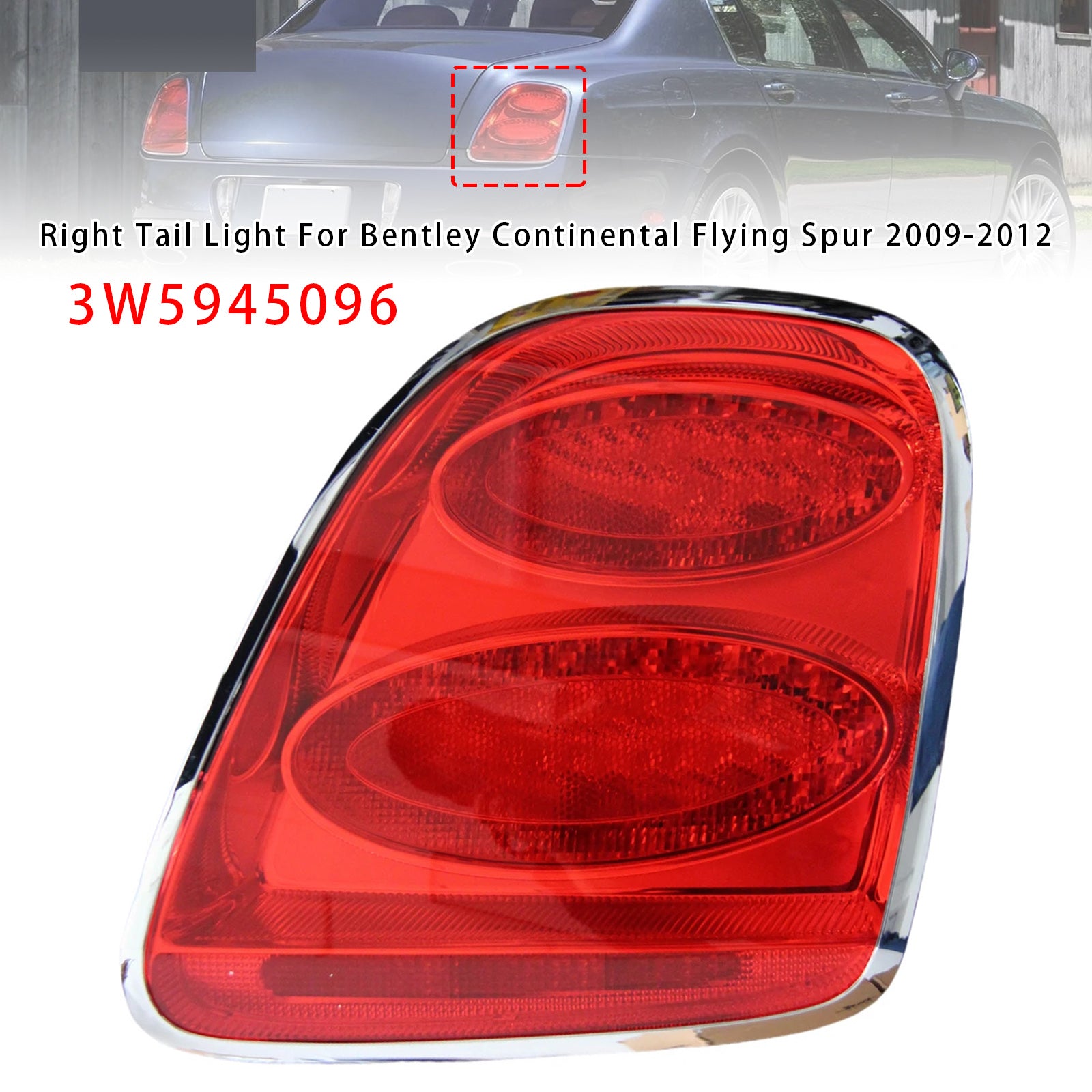 Right Tail Light For Bentley Continental Flying Spur 2009-2012