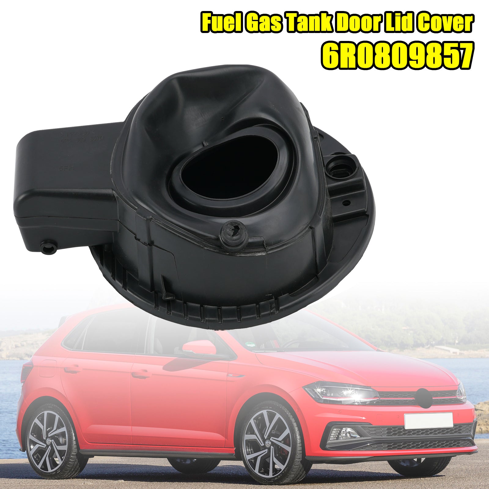 Gas Fuel Tank Lid Door Lid Flap Cover Cap 6R0809857 For VW Polo 2011-2019