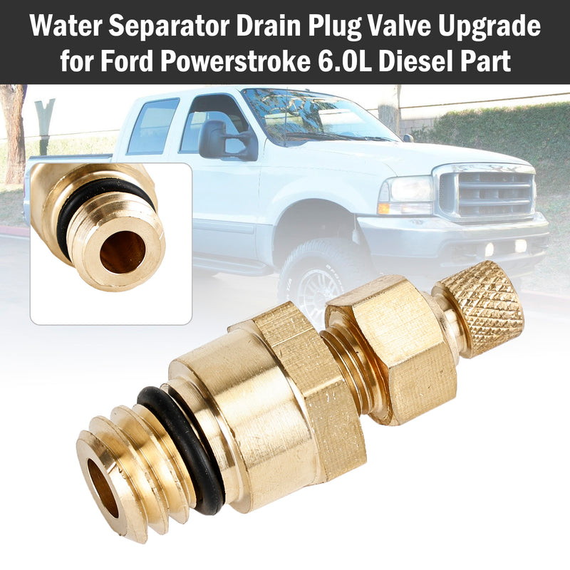 Ford Powerstroke 6.0L Diesel Part Water Separator Drain Plug Valve Upgrade