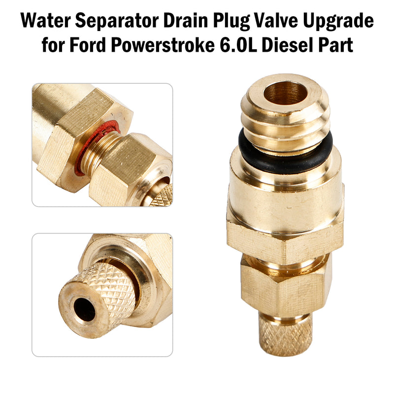 Ford Powerstroke 6.0L Diesel Part Water Separator Drain Plug Valve Upgrade