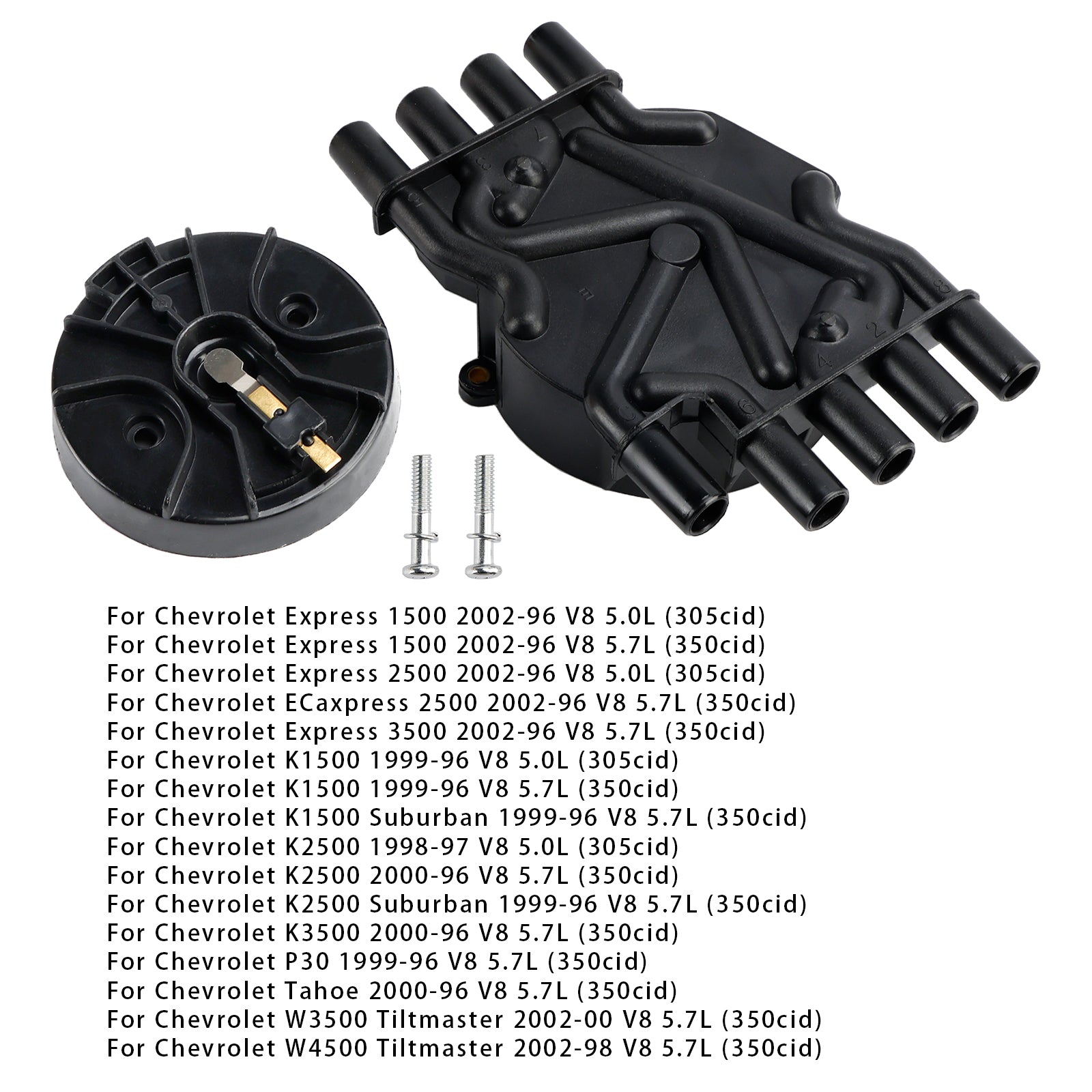 Distributor Cap and Rotor Kit 10452459 For Chevy K1500 GMC 5.7L Vortec