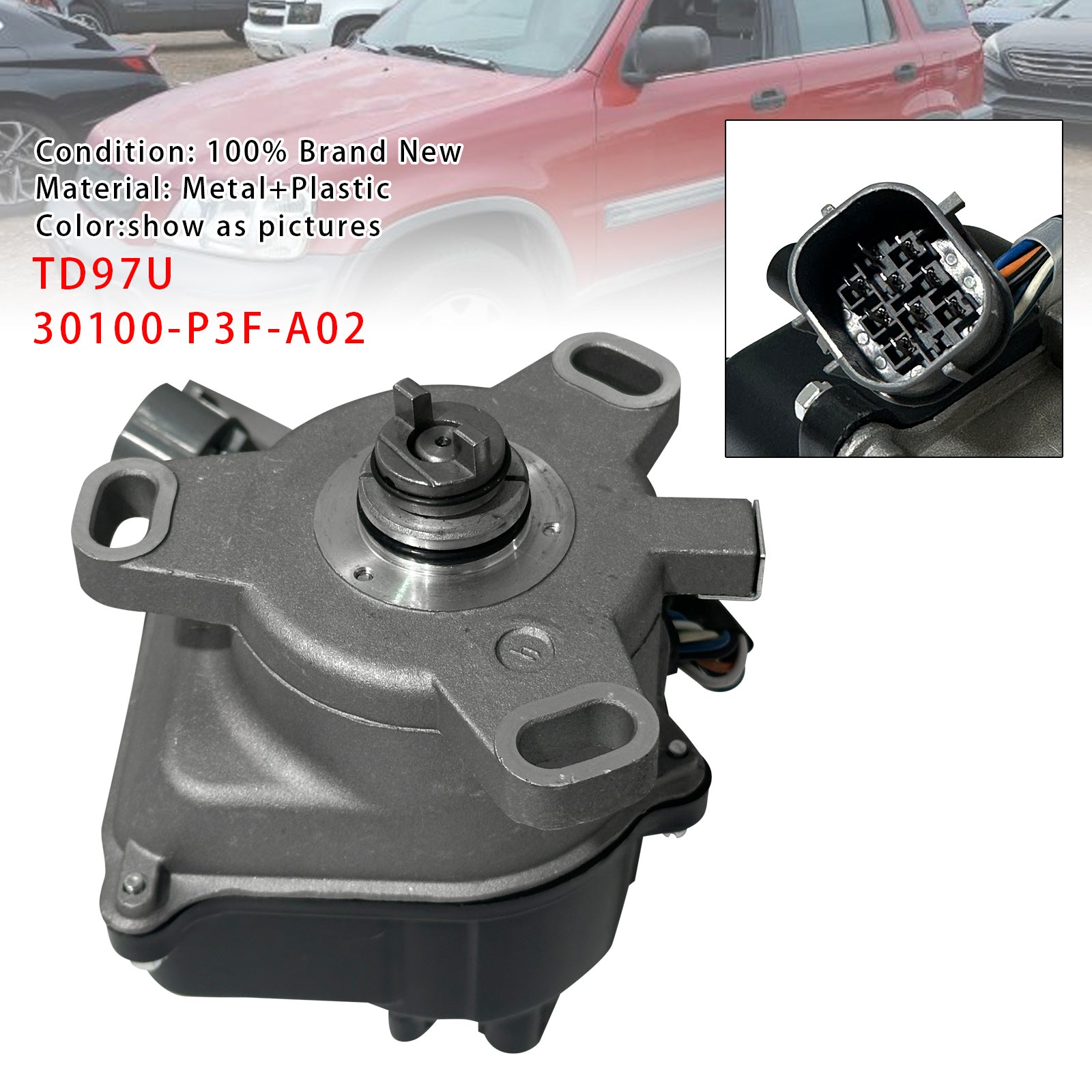1998 Honda CRV EX L4 2.0L 1972cc MFI GAS DOHC Ignition Distributor TD97U 30100-P3F-A02