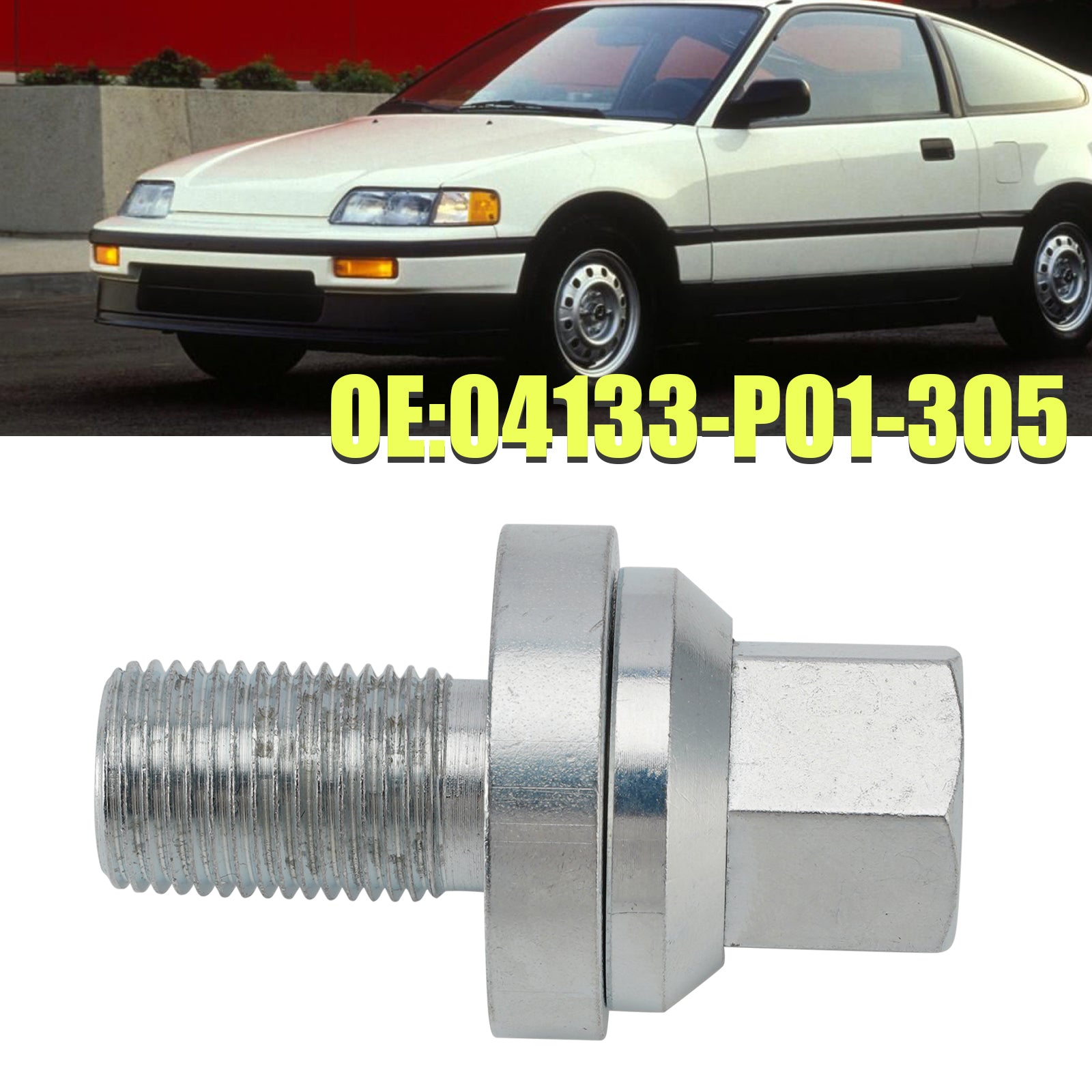 1988-1991 Honda CRX 04133-P01-305 Crank Pulley Bolt D16Z6 D16 D15 D16Y8 D Series