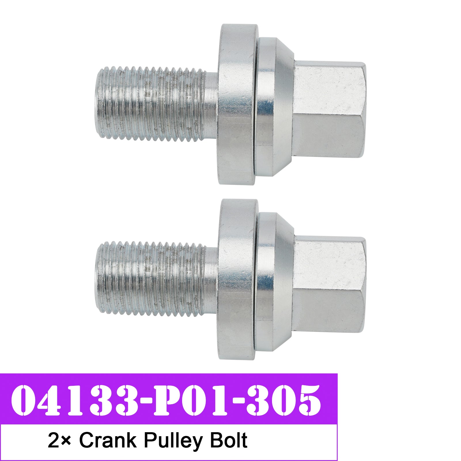 2pcs Crank Pulley Bolt D16Z6 D16 D15 D16Y8 D Series for Honda Civic 04133-P01-305
