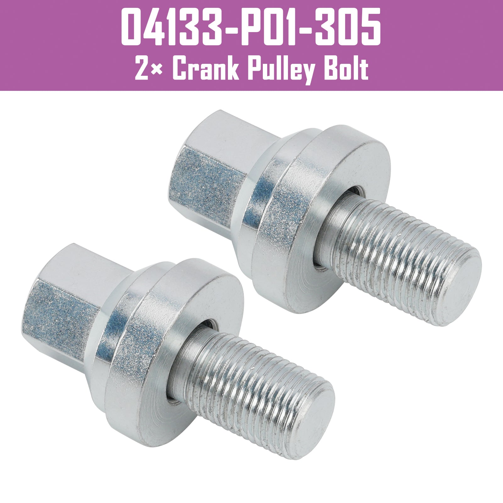 2pcs Crank Pulley Bolt D16Z6 D16 D15 D16Y8 D Series for Honda Civic 04133-P01-305