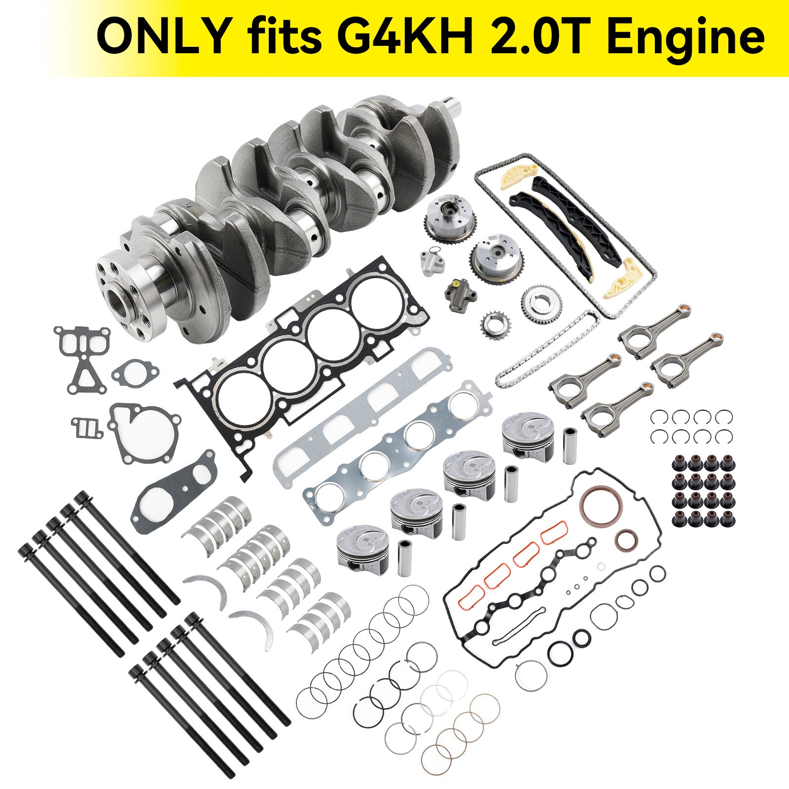 2011-2019 Hyundai i40 G4KH 2.0T Engine Rebuild Kit w/ Crankshaft Con Rods Timing Kit For Hyundai KIA