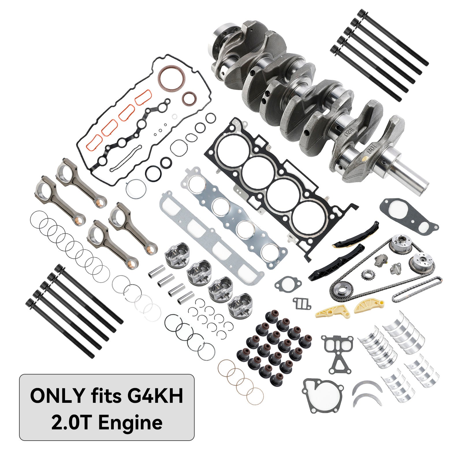 2011-2019 Hyundai i40 G4KH 2.0T Engine Rebuild Kit w/ Crankshaft Con Rods Timing Kit For Hyundai KIA