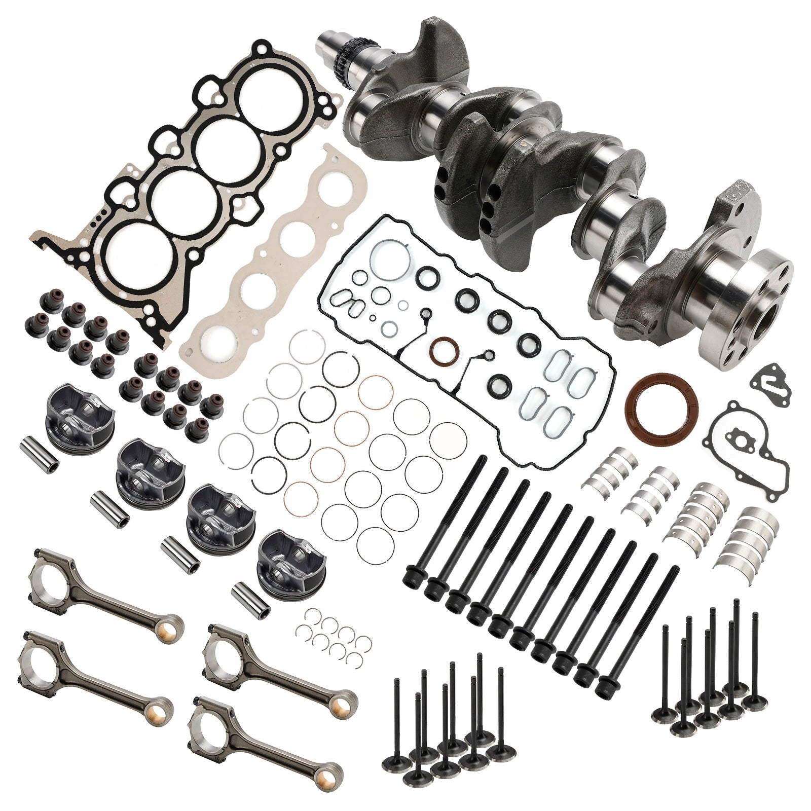 G4NA 2.0L Engine Rebuild Kit Crankshaft Con Rods Gasket Kit for HYUNDAI KIA