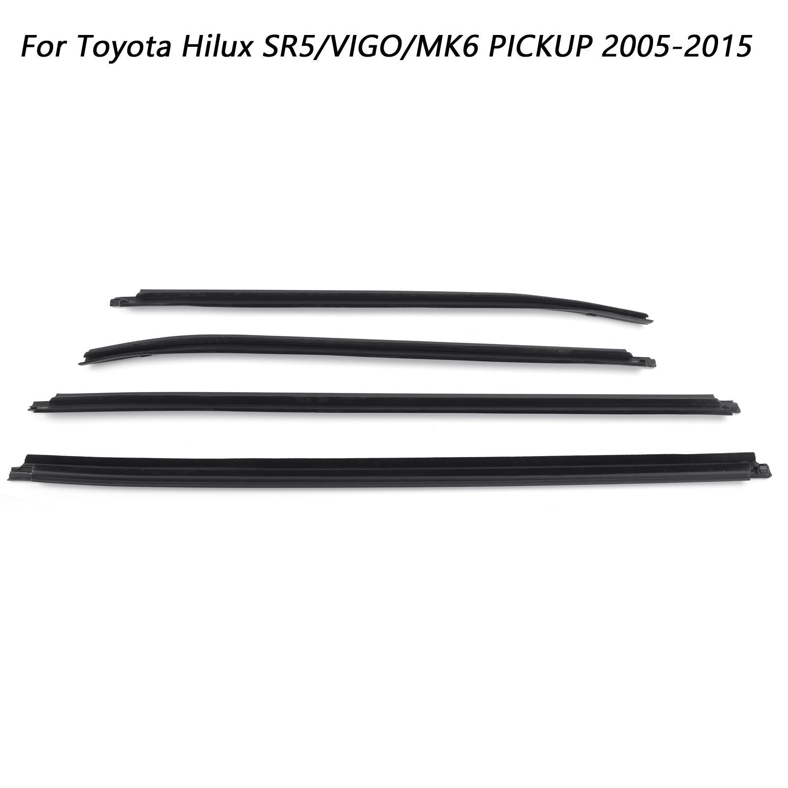 Toyota Hilux KUN26 KUN36 GGN25 TGN16 TGN36 Weatherstrip 4 Door Rubber Seal 68162-0K010