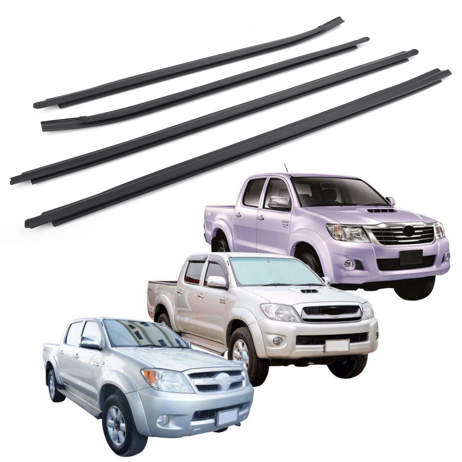 2005-2015 Rubber Seal 4 Door Weatherstrip for Toyota Hilux KUN26 KUN36 GGN25 TGN16 TGN36