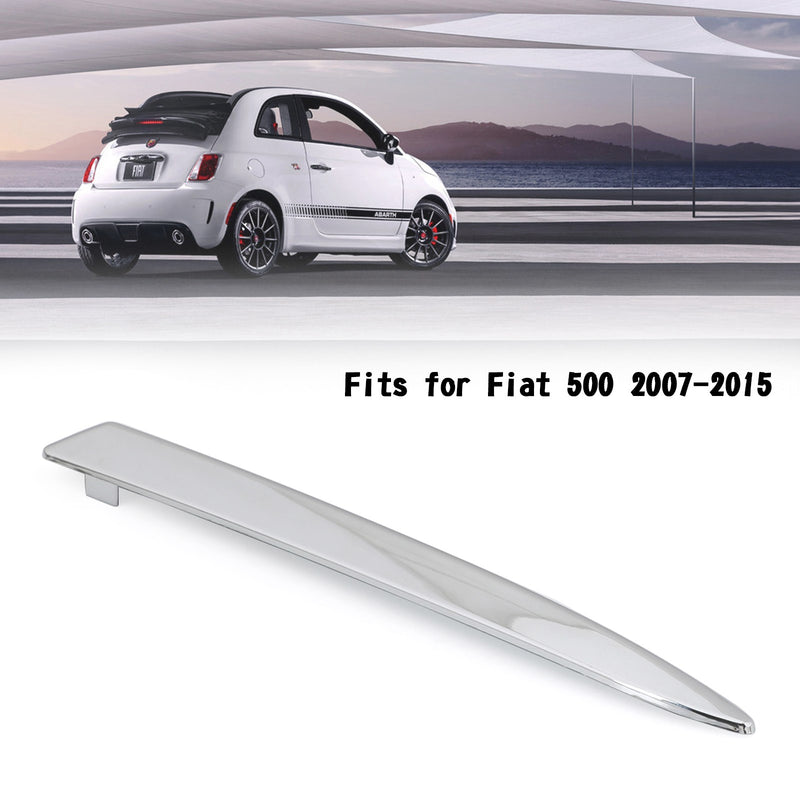 Par de moldura de parrilla superior de parachoques delantero cromado para Fiat 500 2007-2015 genérico