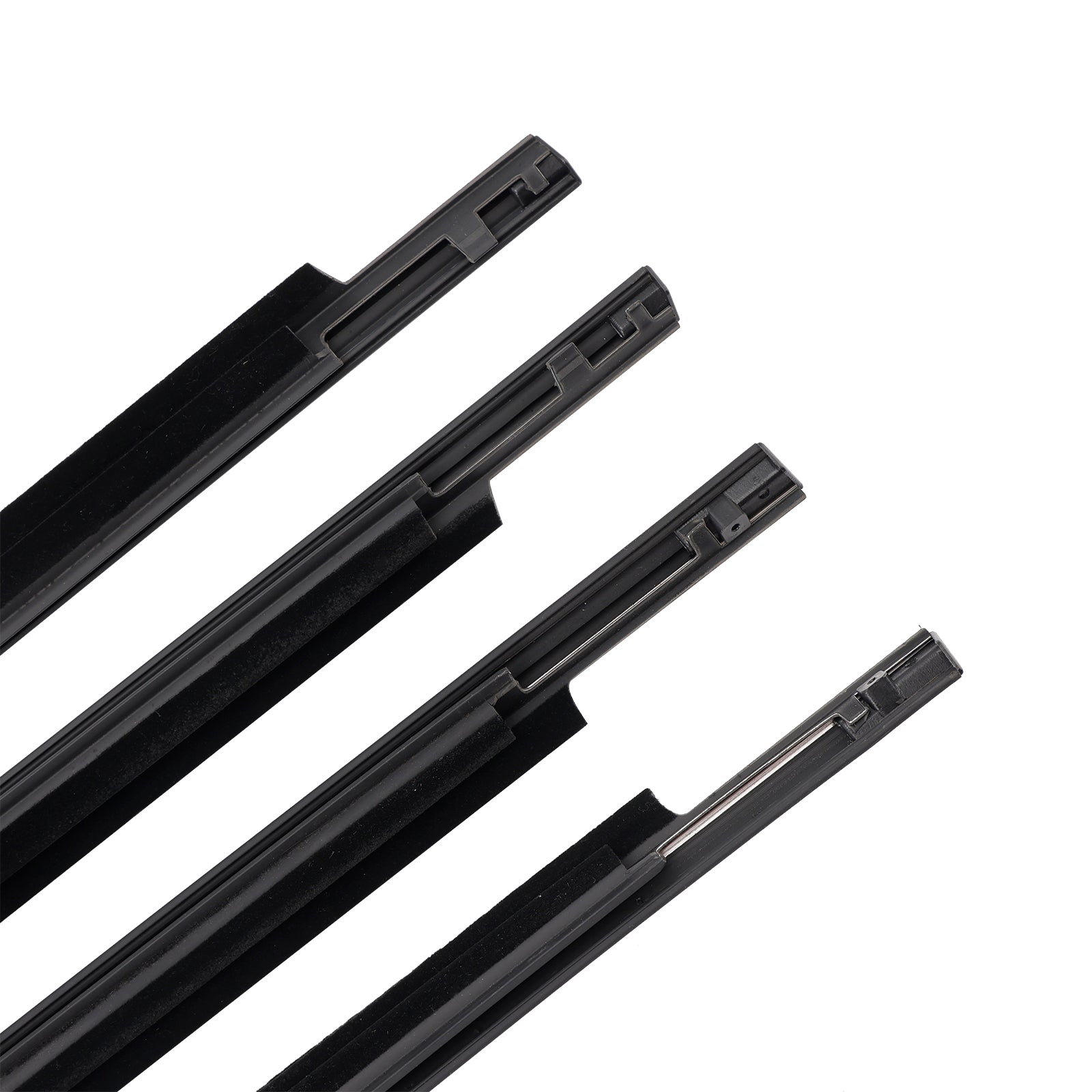 1998-2007 Toyota Land Cruiser LC100 4PCS Door Glass Belt Outer Molding Weatherstrip