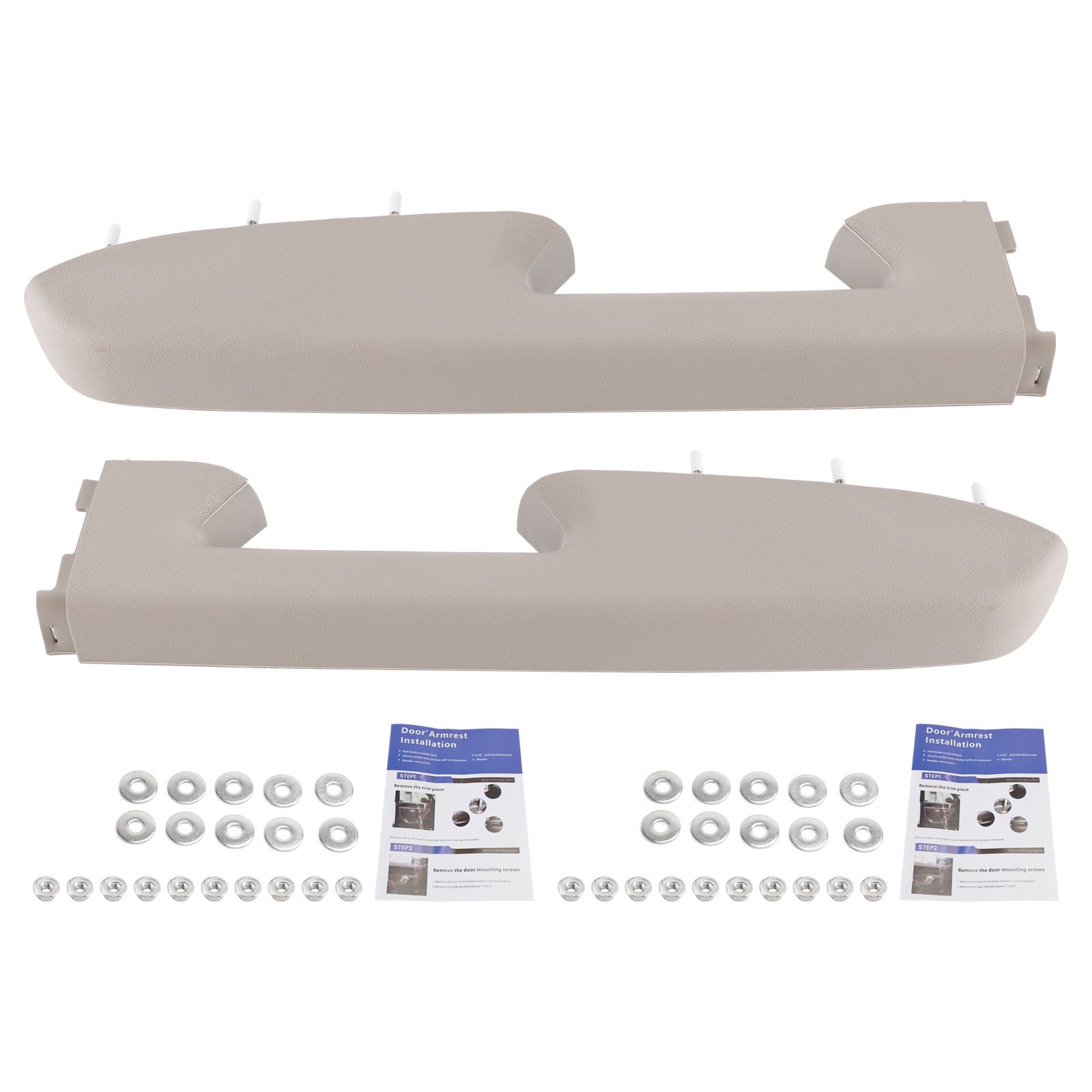 Front Armrest Repair Kit Fit For Chevy Silverado 1500 2500HD 3500HD 10-2014 Gray