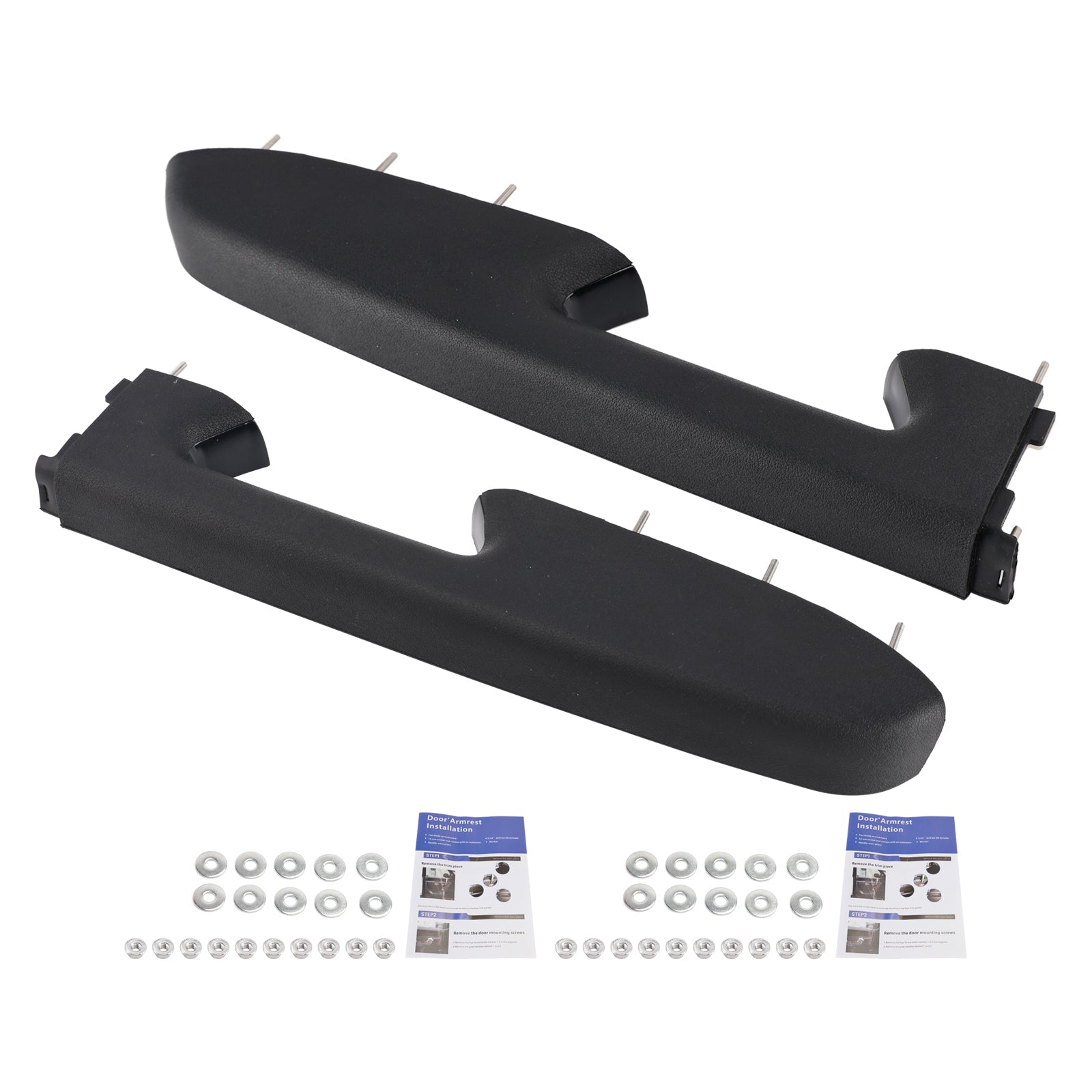 Front Armrest Repair Kit For Chevy Silverado 1500 2500HD 3500HD 2010-2014 Black