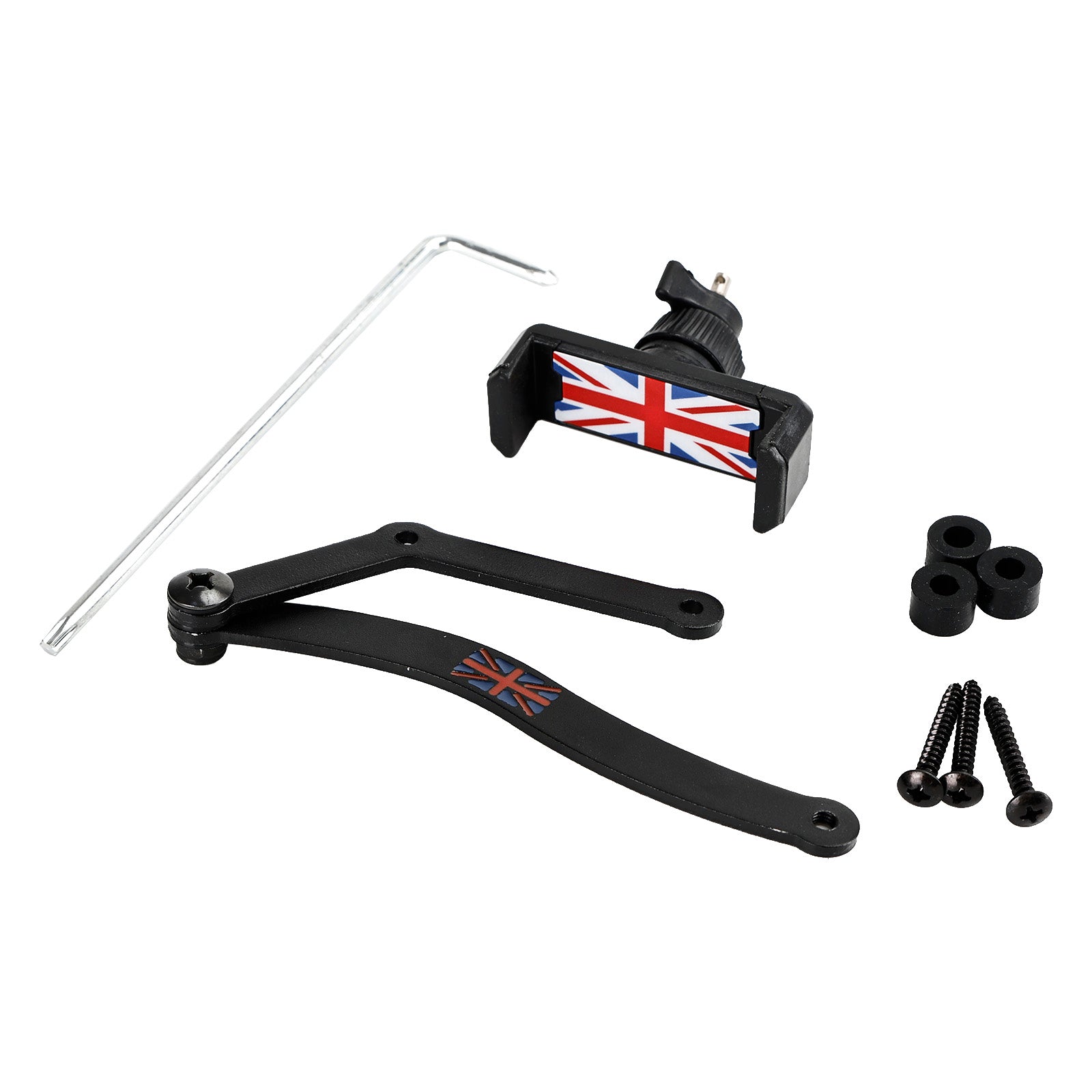 Soporte para teléfono móvil con rotación de 360 ​​▲ para Mini Cooper R50 R52 R53 Rojo