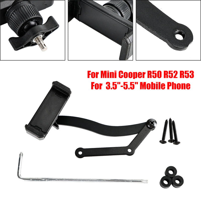 Soporte para teléfono móvil con rotación de 360▲ para Mini Cooper R50 R52 R53
