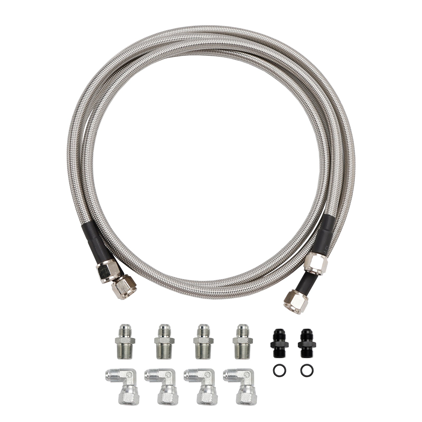 GM 4L60E 4L65E Automatic Transmission Cooler Lines Kit 6-AN Hose Line Kit