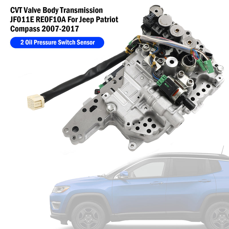 CVT Valve Body Transmission JF011E RE0F10A For Jeep Patriot Compass 2007-2017