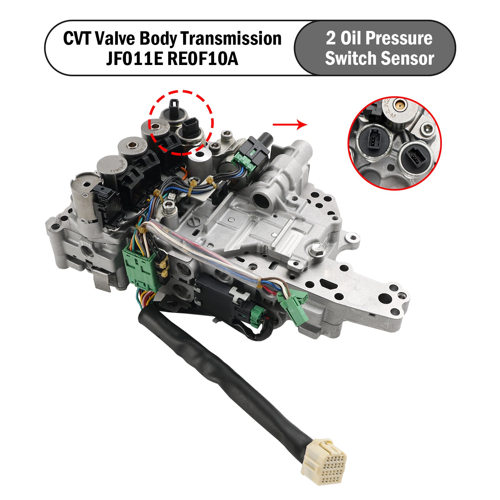 ناقل الحركة بصمام CVT JF011E RE0F10A لسيارة جيب باتريوت كومباس 2007-2017