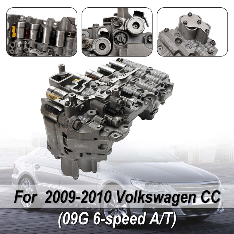 Volkswagen BEETLE /BEETLE CONVERTIBLE 03-.. 6 SP FWD L4 1.8L 1.9L 2.0L L5 2.5L 09G TF-60SN Automatic Transmission Valve Body