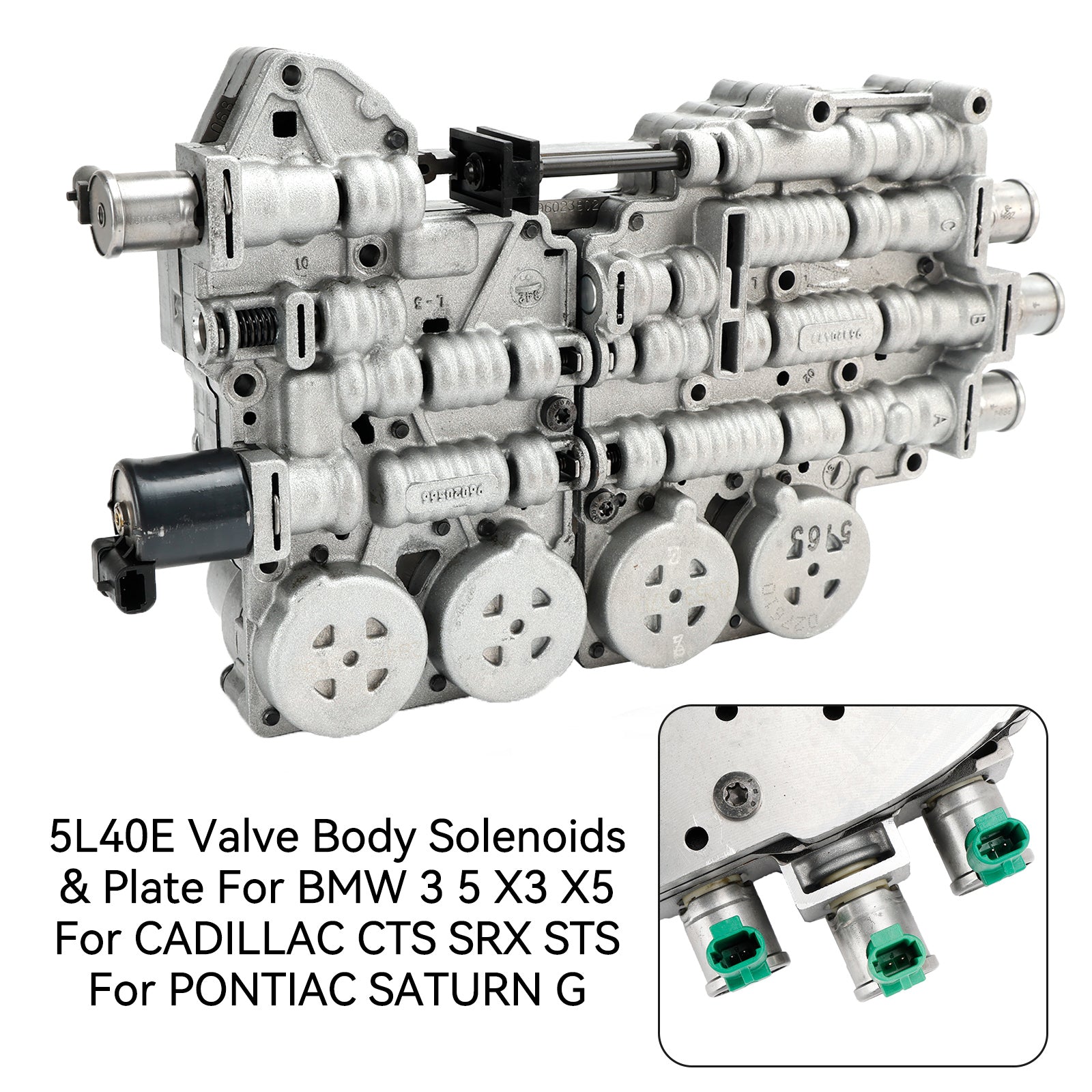 2001-2007 Cadillac CTS 5L40E P1347406 Cuerpo de válvula Solenoides y placa 2.6L 2.8L 3.2L 3.6L