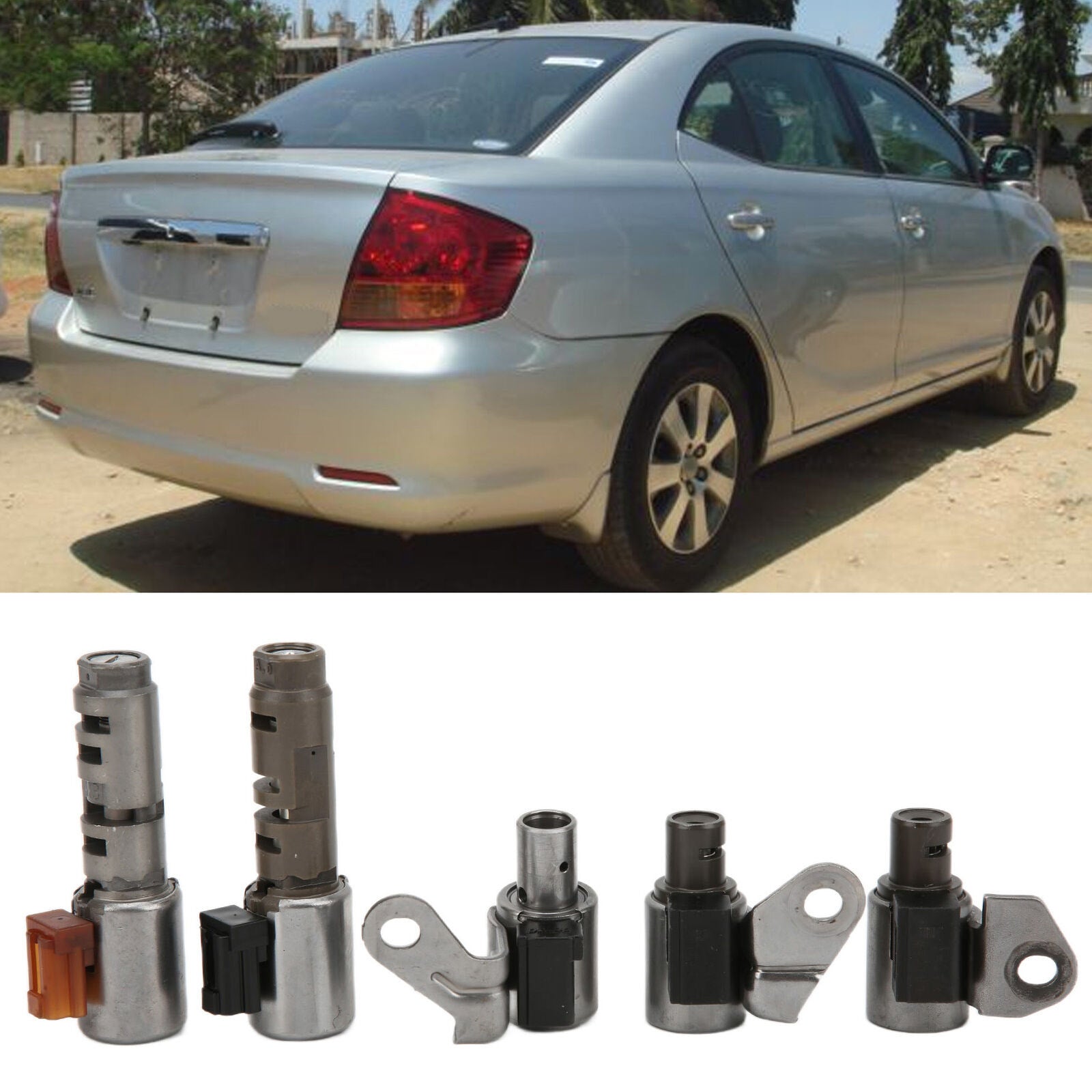 Allion Belta Etios Yaris 5pcs U340E Transmission Shift Solenoids Kit Fedex Express