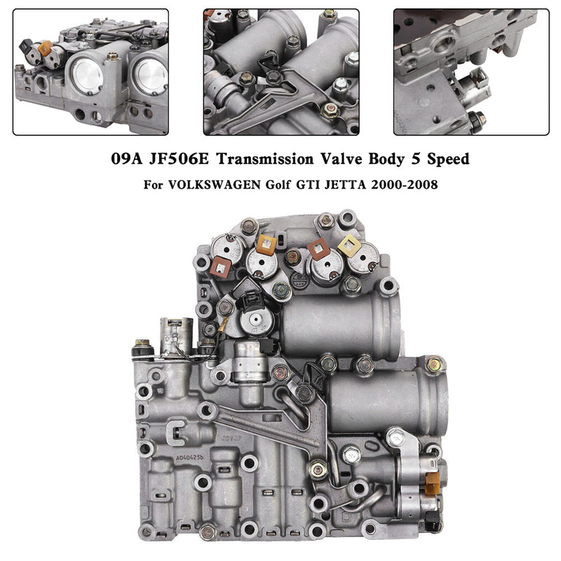 2000-2010 Volkswagen Sharan Alhambra 09A JF506E Cuerpo de válvula de transmisión 5 velocidades