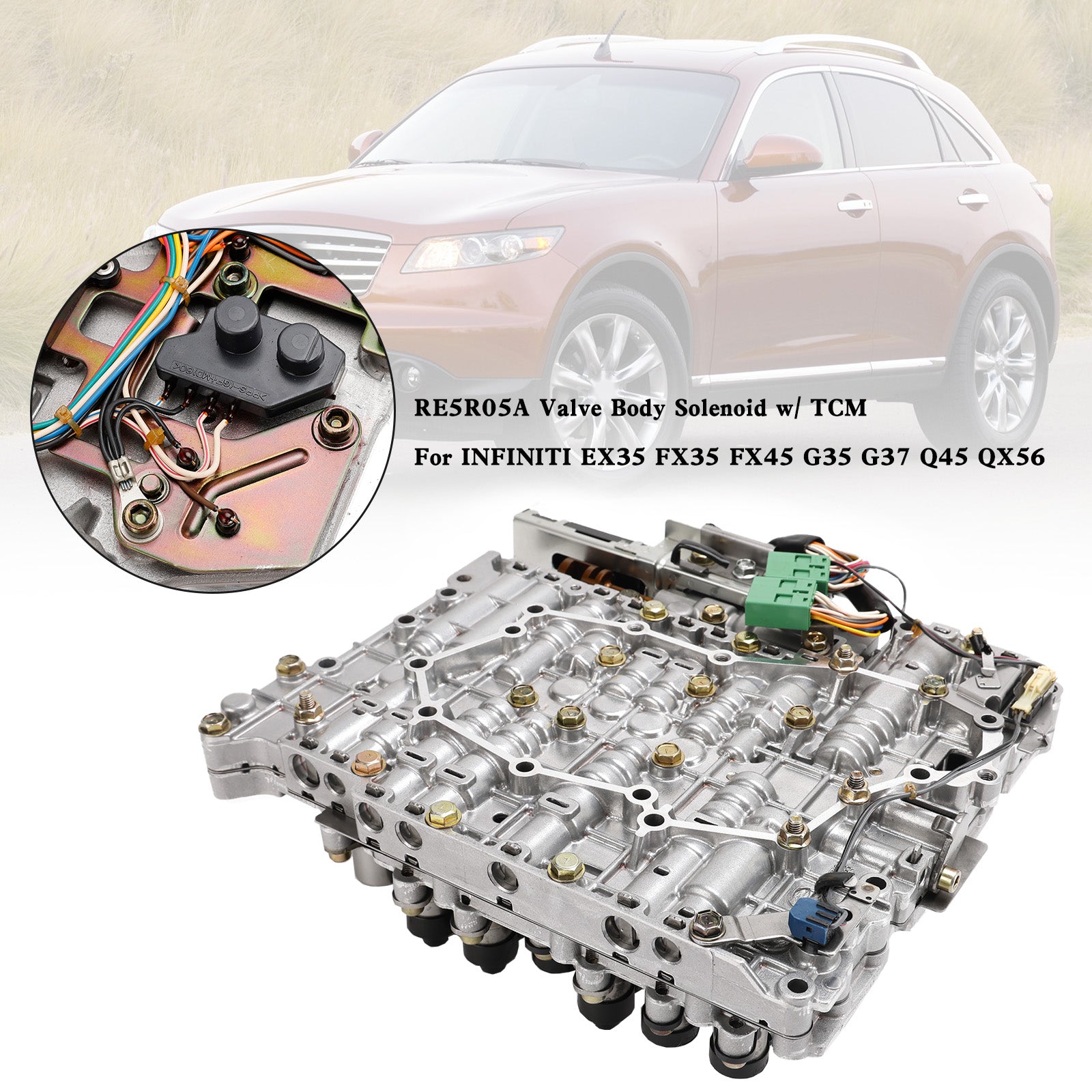 2002-2006 إنفينيتي Q45 / 2004-2010 إنفينيتي QX56 RE5R05A صمام الجسم الملف اللولبي ث/TCM