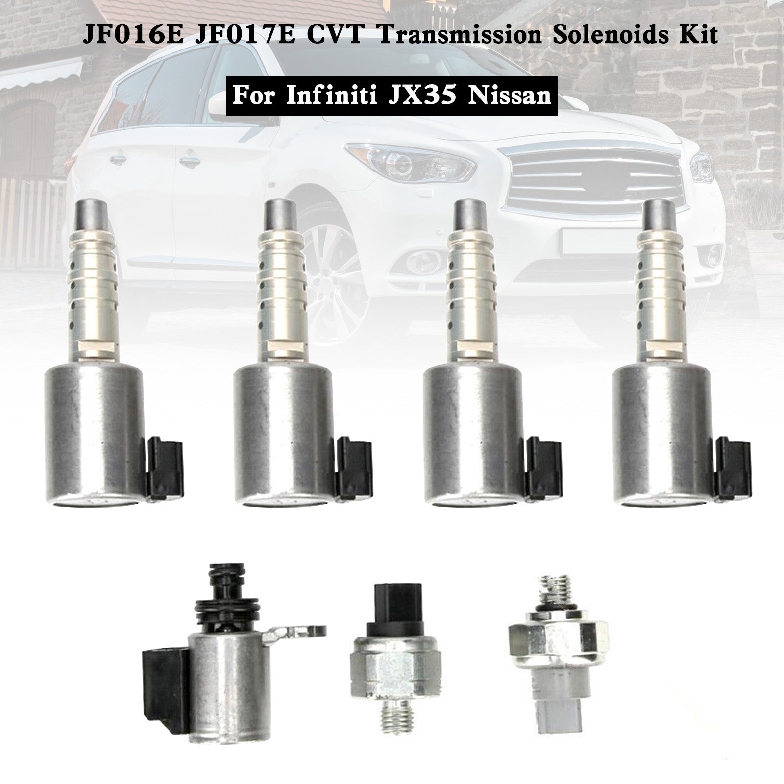 Kit de solenoides de transmisión CVT JF016E JF017E para Infiniti JX35 Nissan