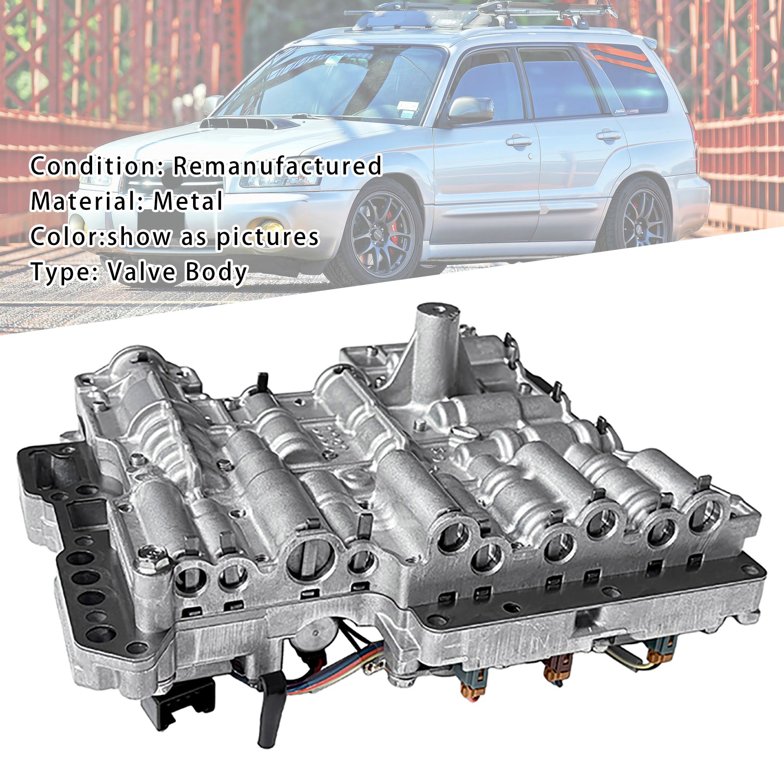 4EAT Transmission Valve Body with Small Solenoids For Subaru Forester Outback Impreza