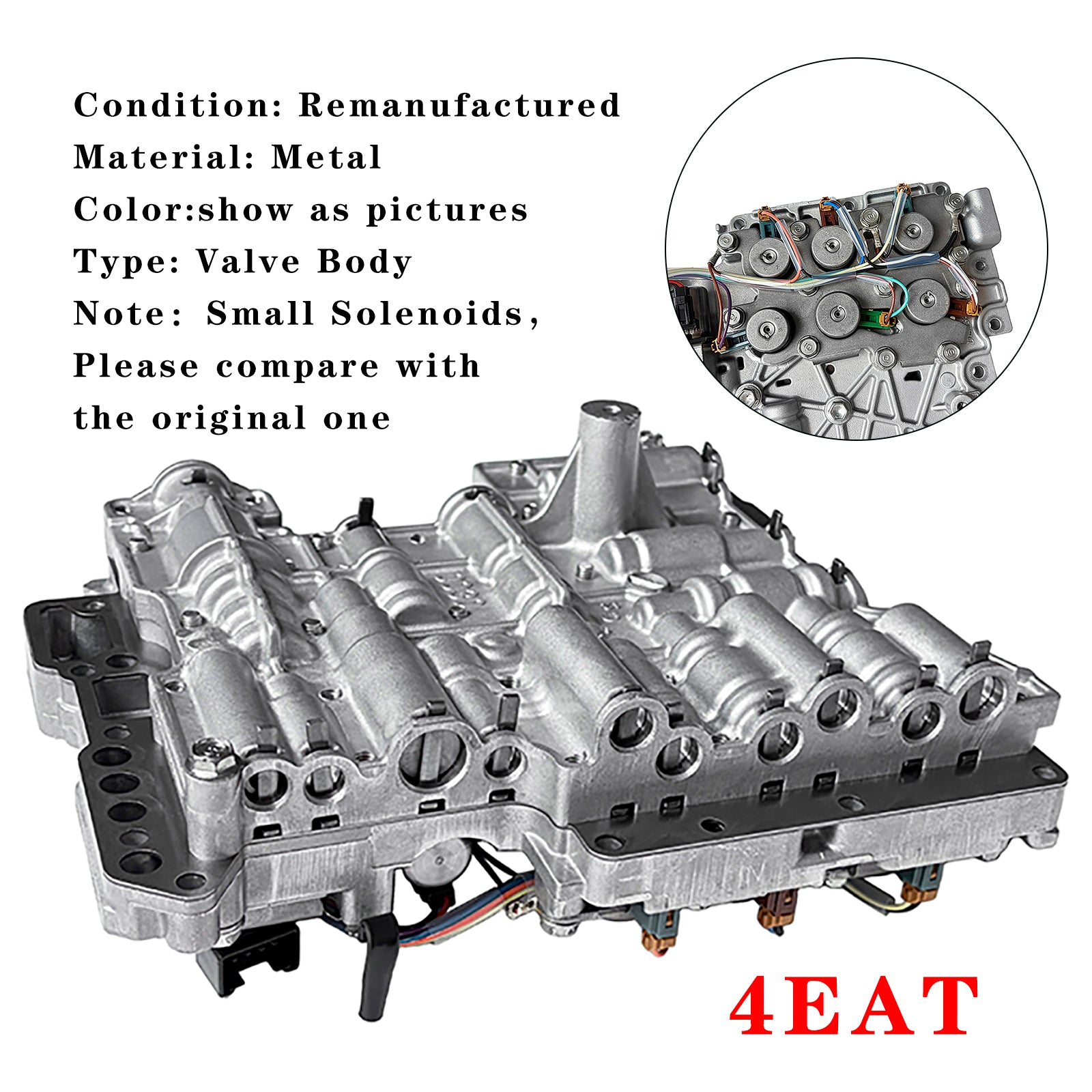 4EAT Transmission Valve Body with Small Solenoids For Subaru Forester Outback Impreza