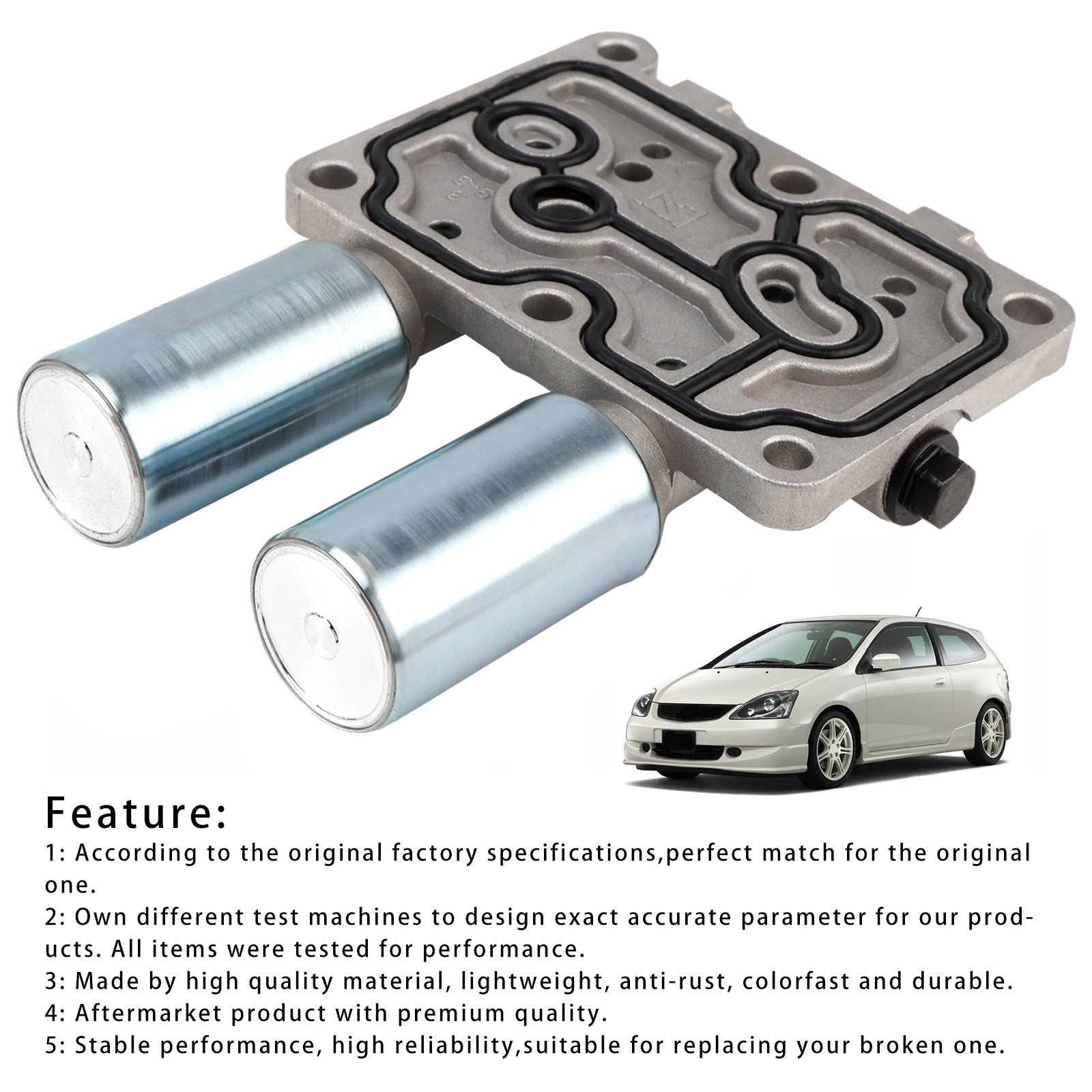 Transmission Dual Linear Solenoid Valve 28250-PLX-305 For Honda Civic 2001-2005