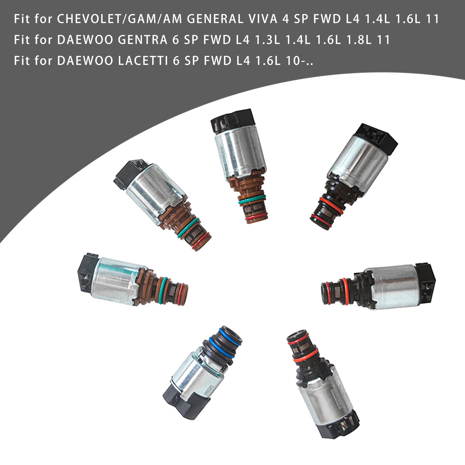 6T40 6T45 6T30 6T50 Gearbox Transmission Solenoids For CHEVOLET BUICK Valve Body