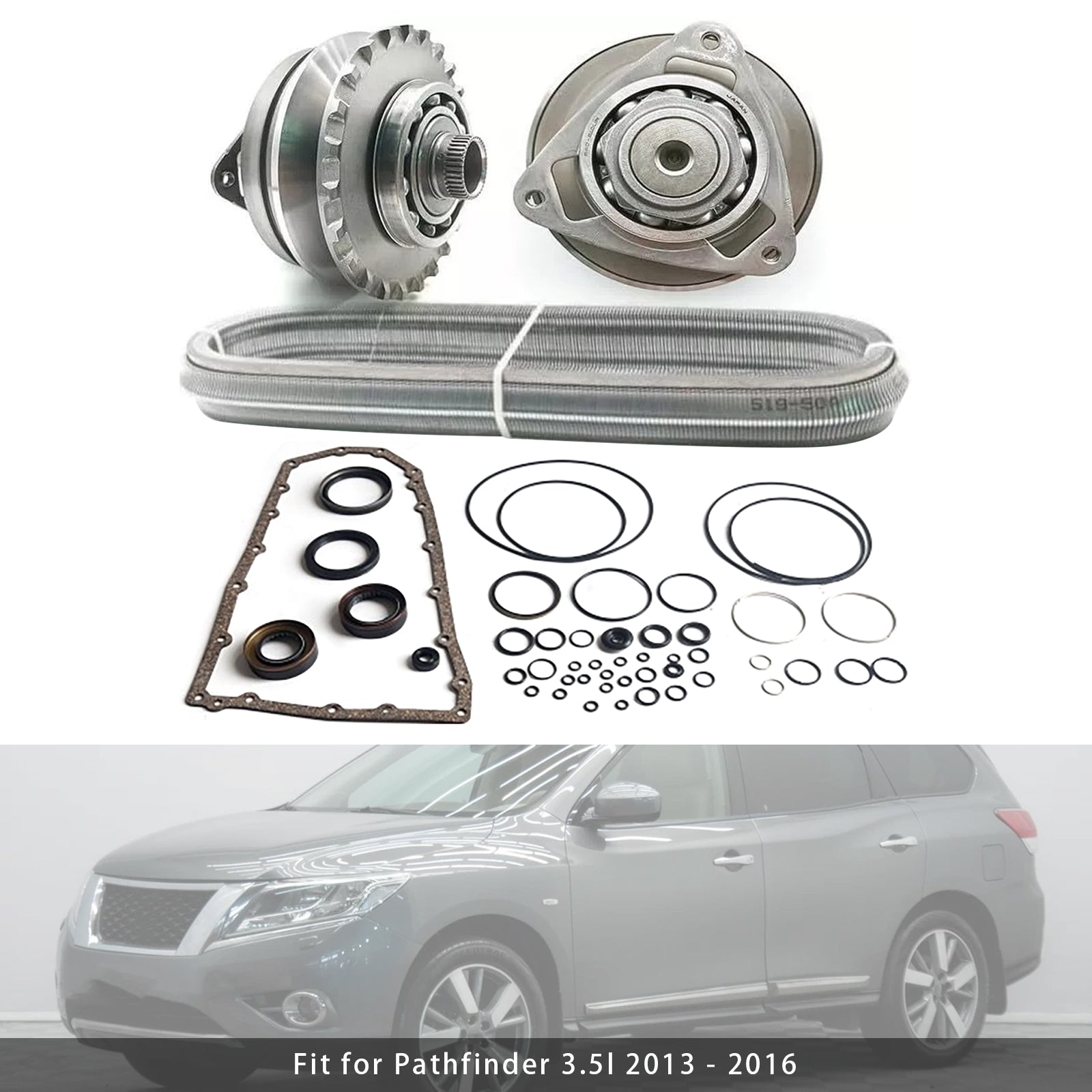 2015-2017 Quest 3.5l RE0F10E JF017E CVT Transmission Master Rebuild Kit W/Chain Belt 25T