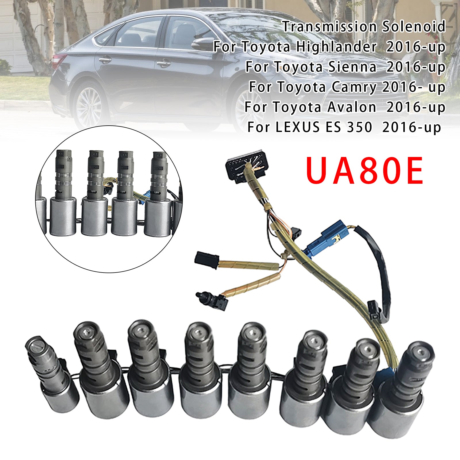 UA80E Auto Transmission Solenoids For 2016-up Toyota Highlander / Camry / Avalon