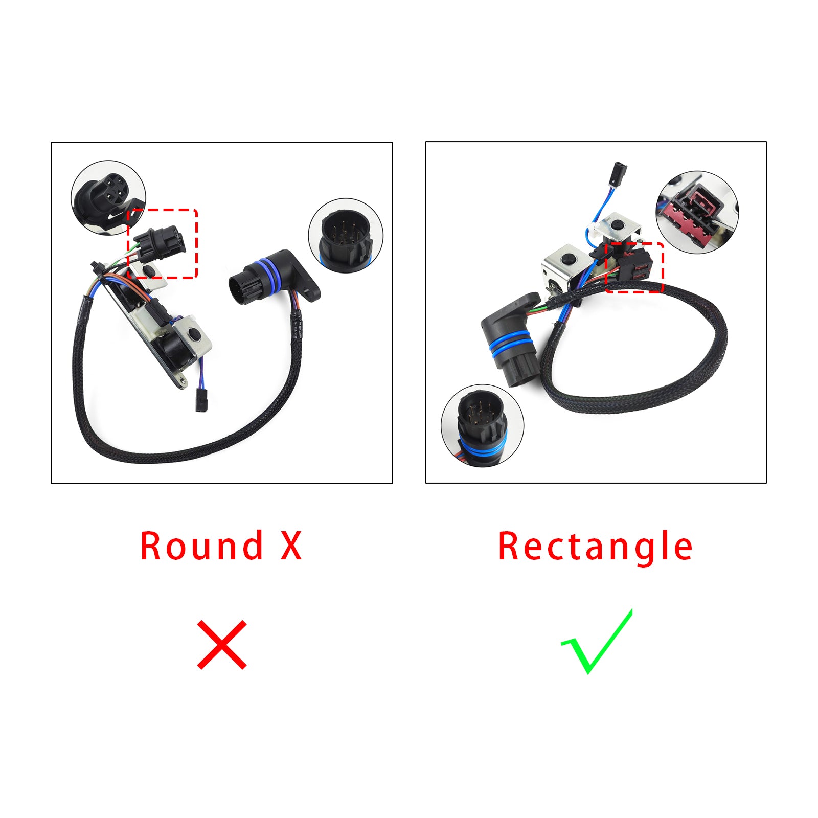 42RE 46RE 47RE 48RE A500 A518 TCC Overdrive Solenoid w/ Wire Harness For Dodge